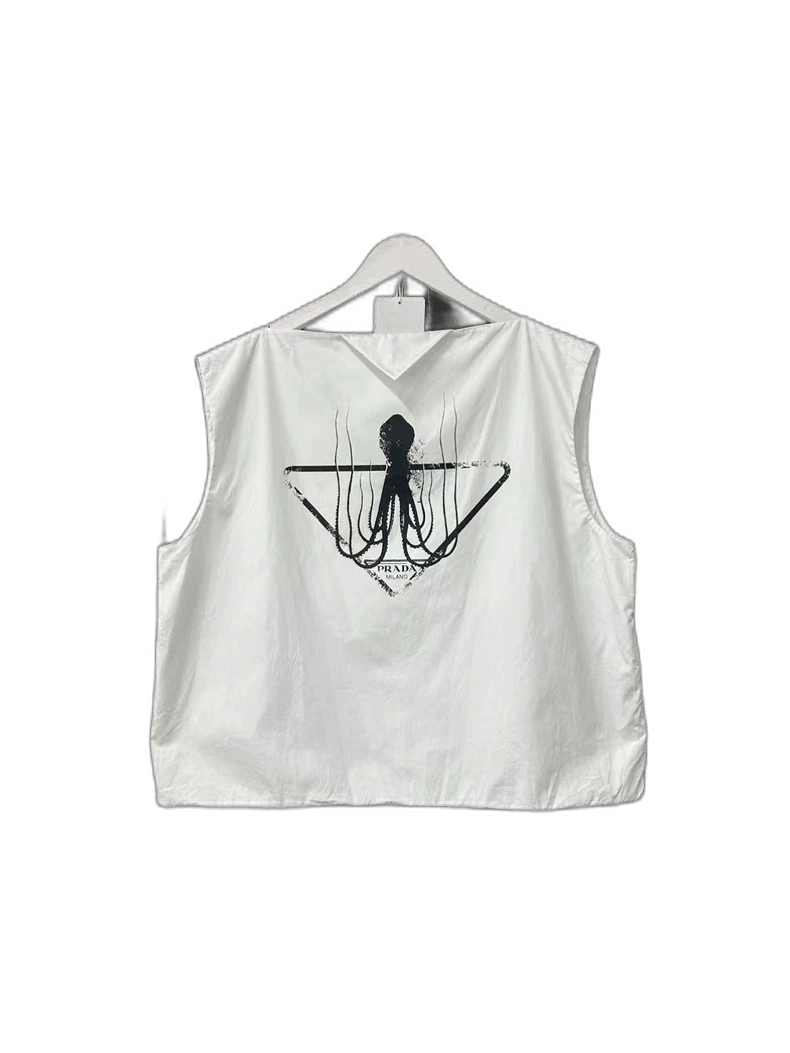 Prada Prada Sleeveless Top with Octopus Design Size US M / EU 48-50 / 2 - 1 Thumbnail