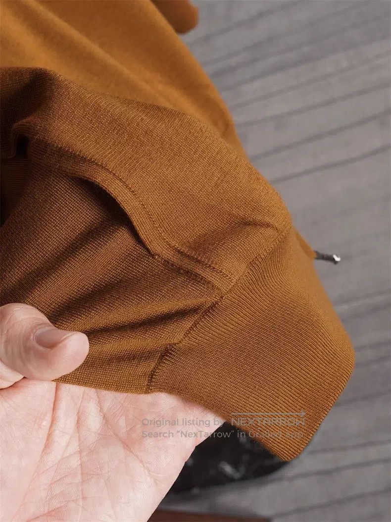 Loro Piana Loro Piana 12 Micron Wool Full Zip Knit Sweater Size US L / EU 52-54 / 3 - 8 Thumbnail