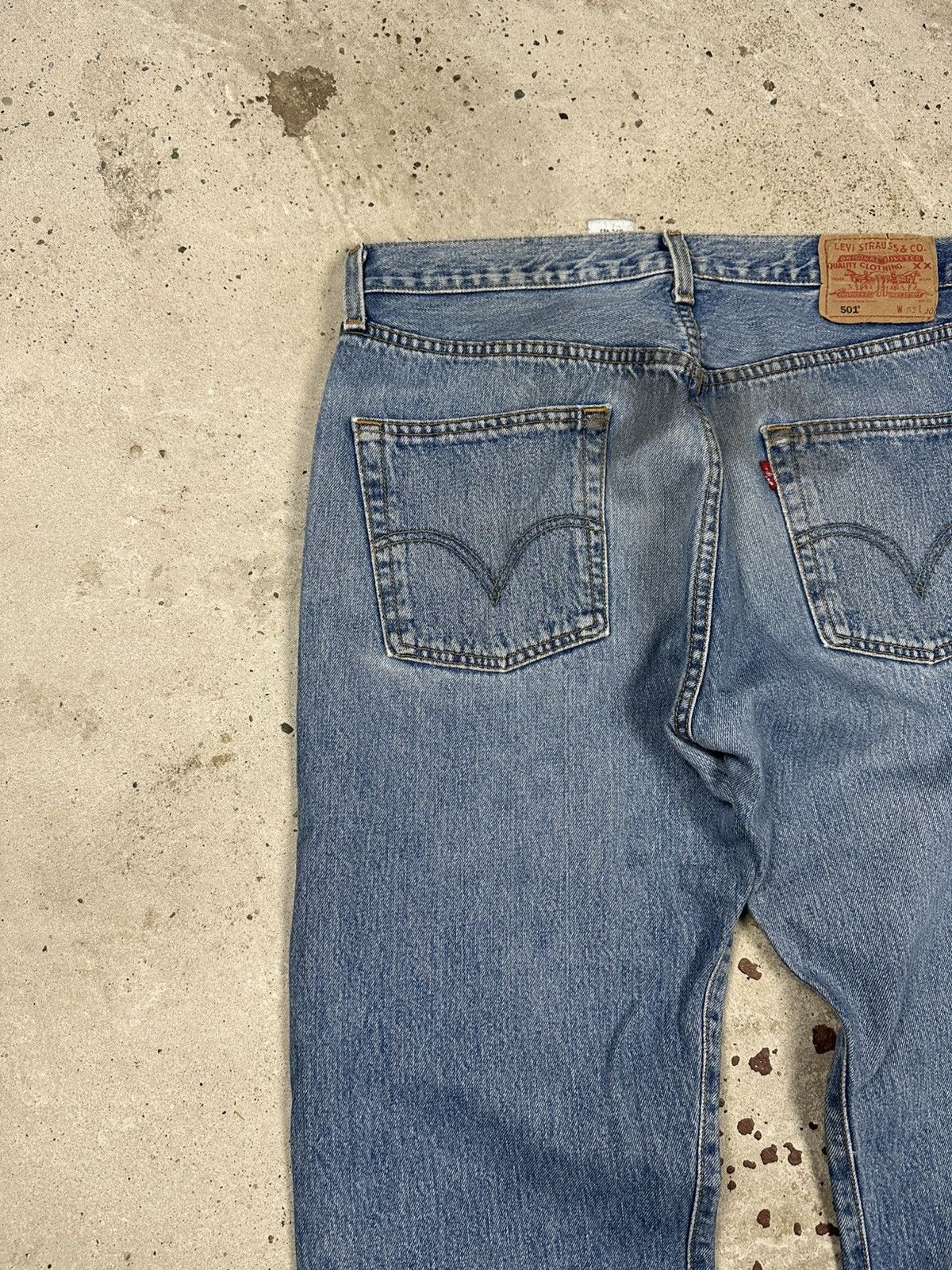 Levi's × Vintage Vintage Y2K Levi’s 501 Blue Denim Pants Jeans Size US 32 / EU 48 - 15 Thumbnail
