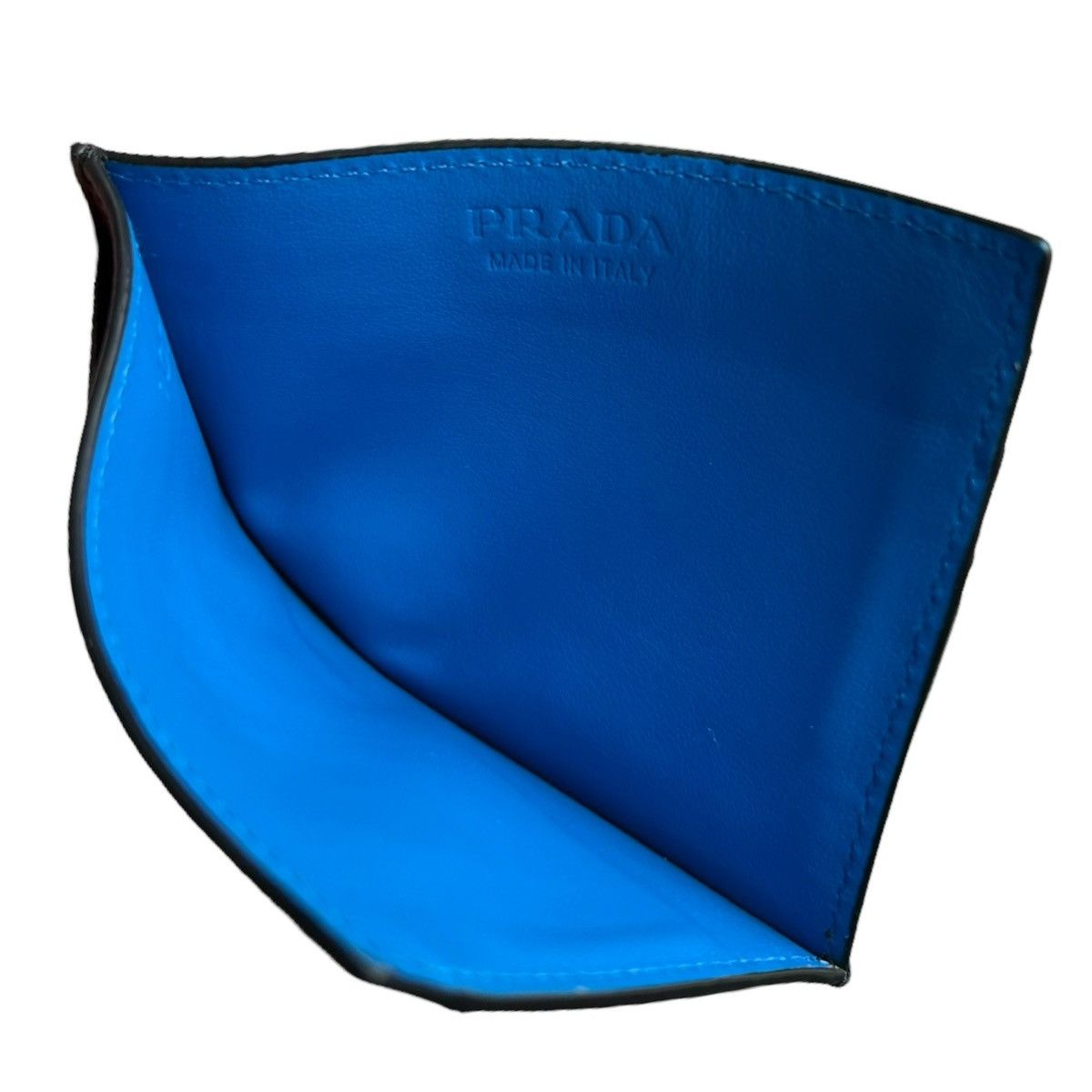 Prada Prada Saffiano Logo Card Holder Wallet Size ONE SIZE - 3 Thumbnail