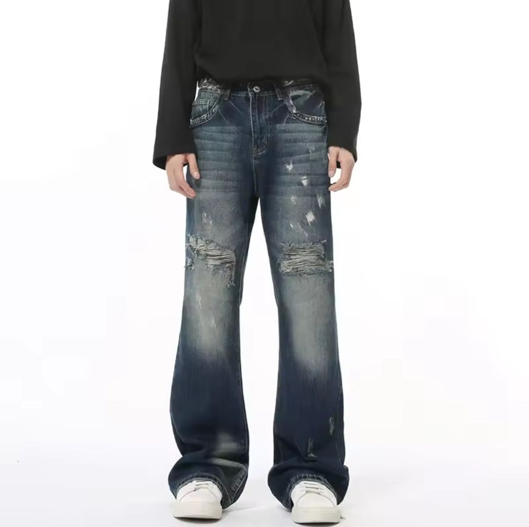 Japanese Brand × Jean Boot Cutting Casual Straight Denim Size US 28 / EU 44 - 1 Thumbnail