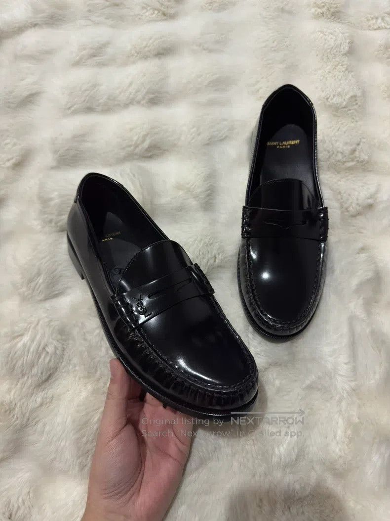 Saint Laurent Paris Saint Laurent Paris Logo Men's Loafers Size US 9 / EU 42 - 1 Thumbnail