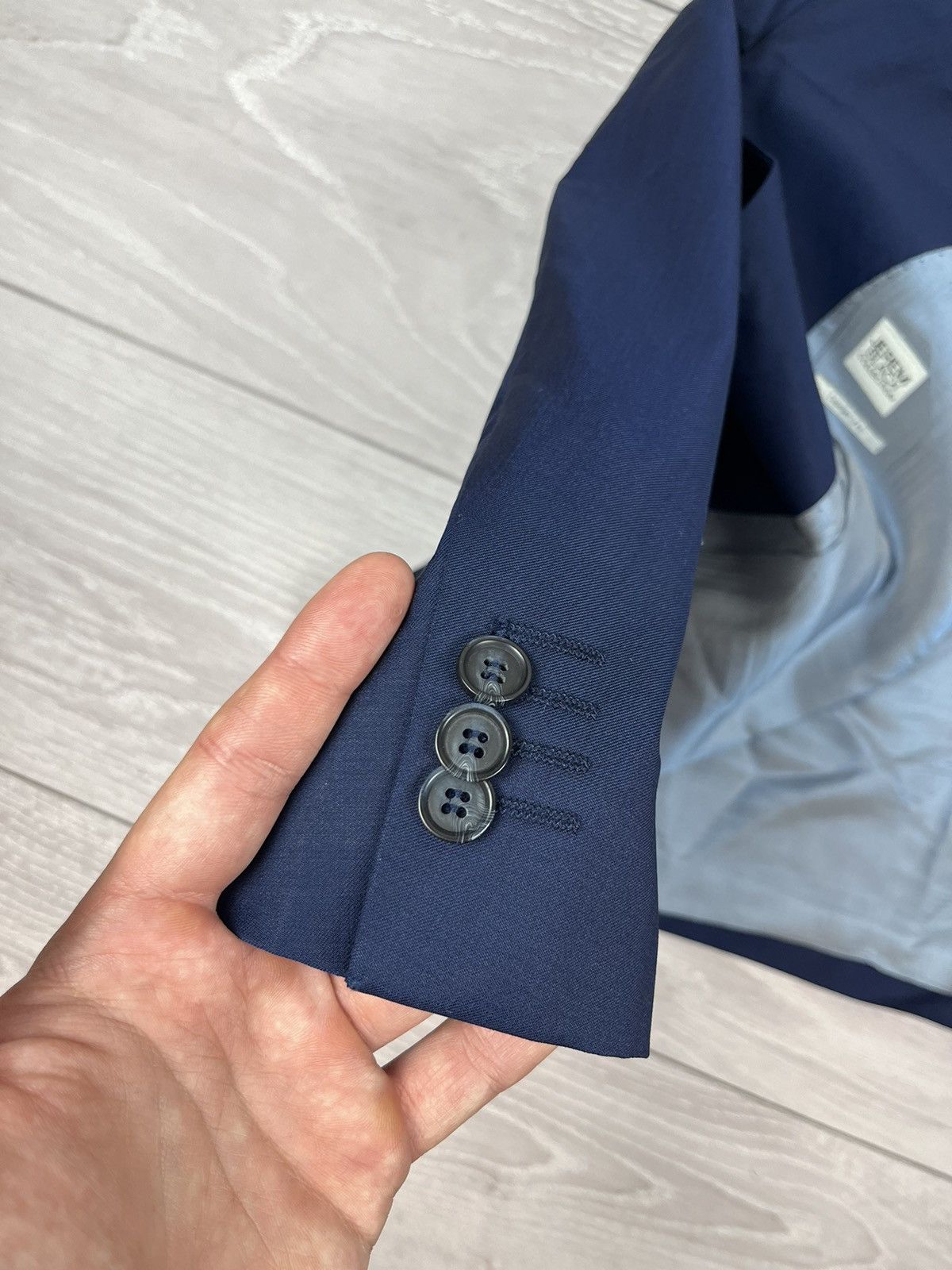 Ermenegildo Zegna Ermenegildo Zegna Vintage Blue Lana Silk Blazer 58 Size Size 50R - 14 Thumbnail