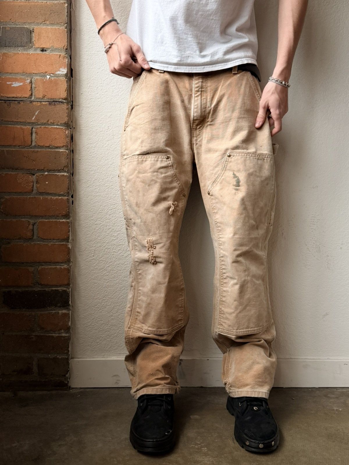 Carhartt Carhartt Thrashed And Distressed Double Knees Size US 28 / EU 44 - 5 Thumbnail
