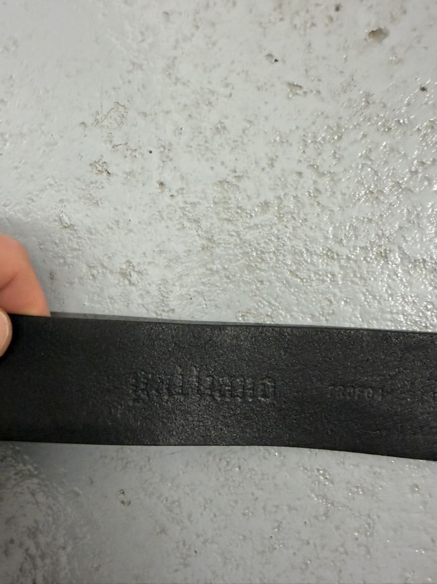 John Galliano Vintage 00s John Galliano Leather Buckle Logo Belt Size ONE SIZE - 8 Thumbnail