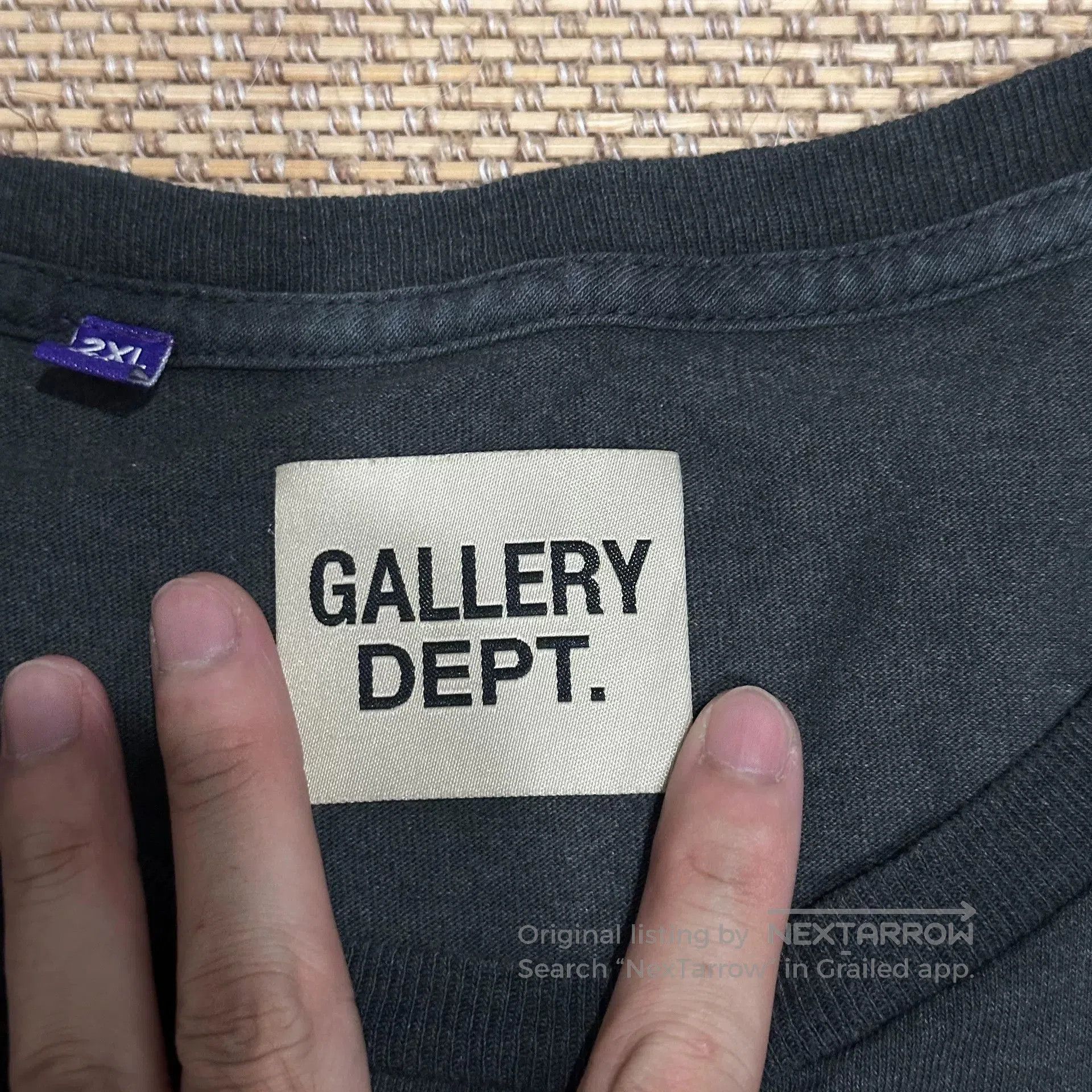 Gallery Dept. Gallery Dept Black Red Swirl Distressed T. Size US XXL / EU 58 / 5 - 6 Thumbnail