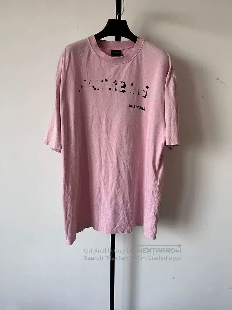 Balenciaga Balenciaga Letter Shadow Printed Short Sleeve T-Shirt Size L / US 10 / IT 46 - 1 Thumbnail