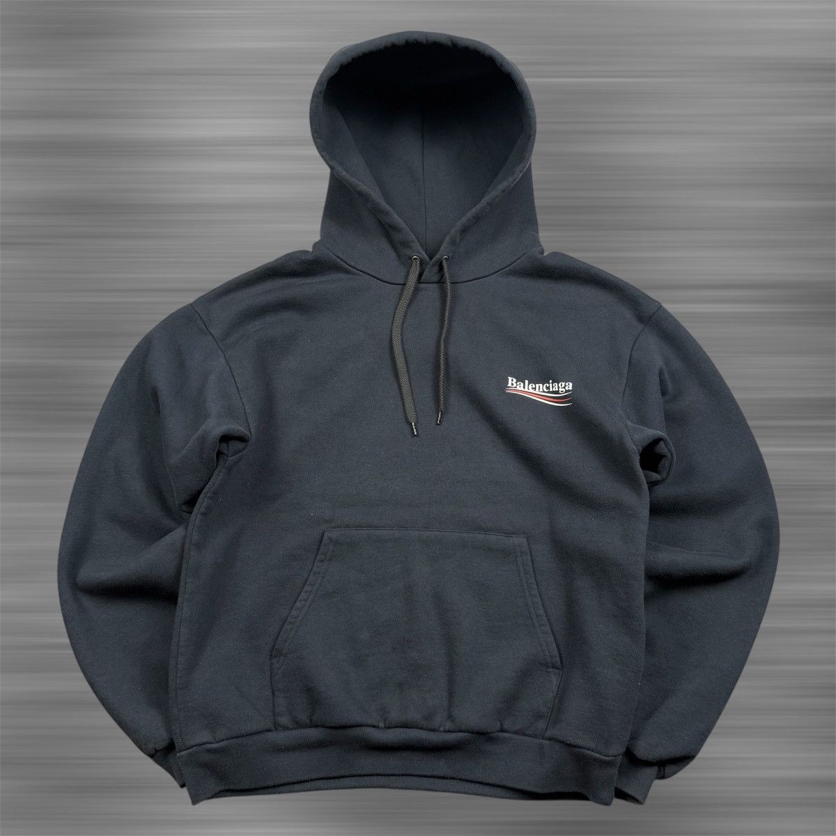 Balenciaga Balenciaga Big Logo ‘Navy’ Hoodie Size US S / EU 44-46 / 1 - 1 Thumbnail