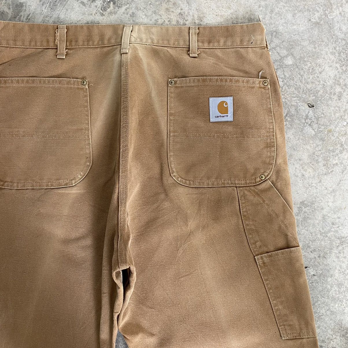 Carhartt VTG Carhartt Double Knee Faded Tan Carpenter Work Pants Size US 38 / EU 54 - 16 Thumbnail