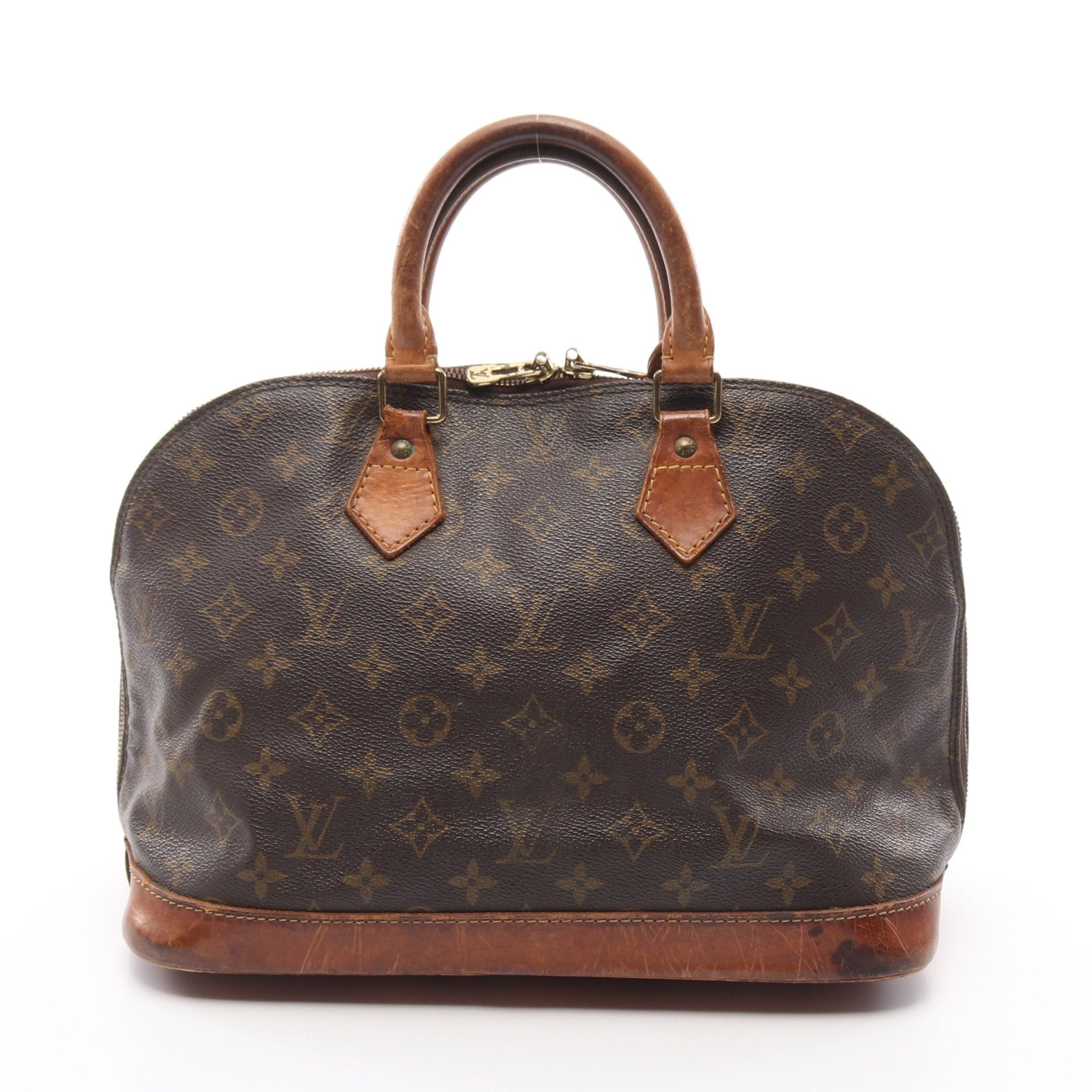 Louis Vuitton Louis Vuitton Alma Pm Monogram Handbag Leather Brown Size ONE SIZE - 1 Thumbnail
