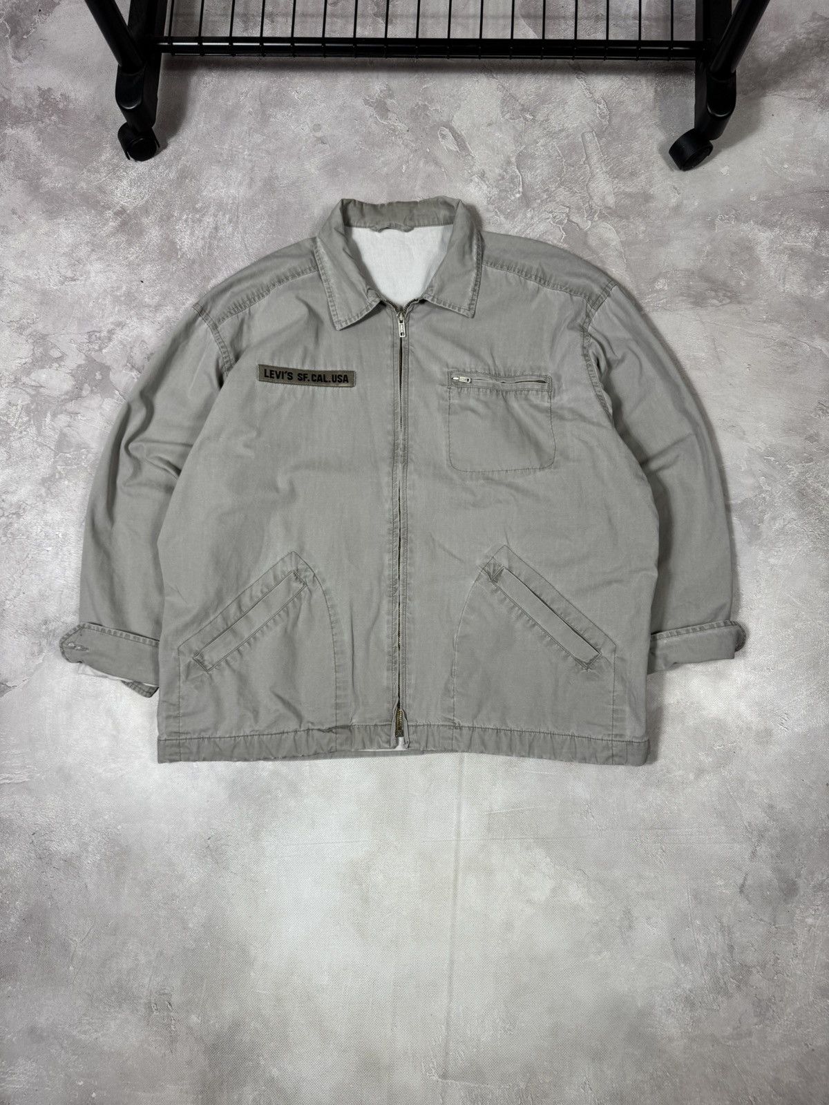 Levi's Vintage 90s Levis Army Jacket Size US L / EU 52-54 / 3 - 1 Thumbnail
