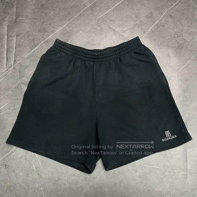 Balenciaga Balenciaga size XS Distressed Double B Embroidered Logo Sh Size US 27 - 1 Thumbnail