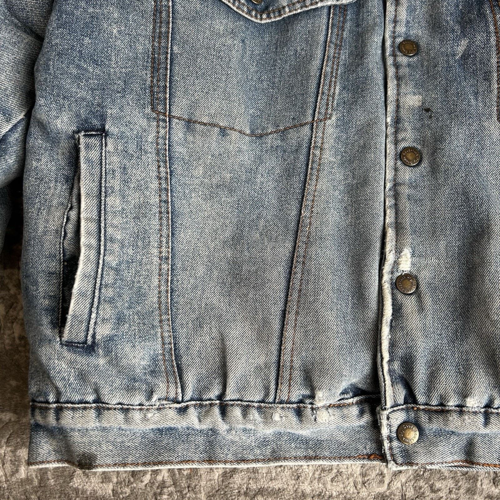 Other VTG Saugatuck Drygood Denim Sherpa Trucker Jacket Sz L 42/44 Size US L / EU 52-54 / 3 - 13 Thumbnail