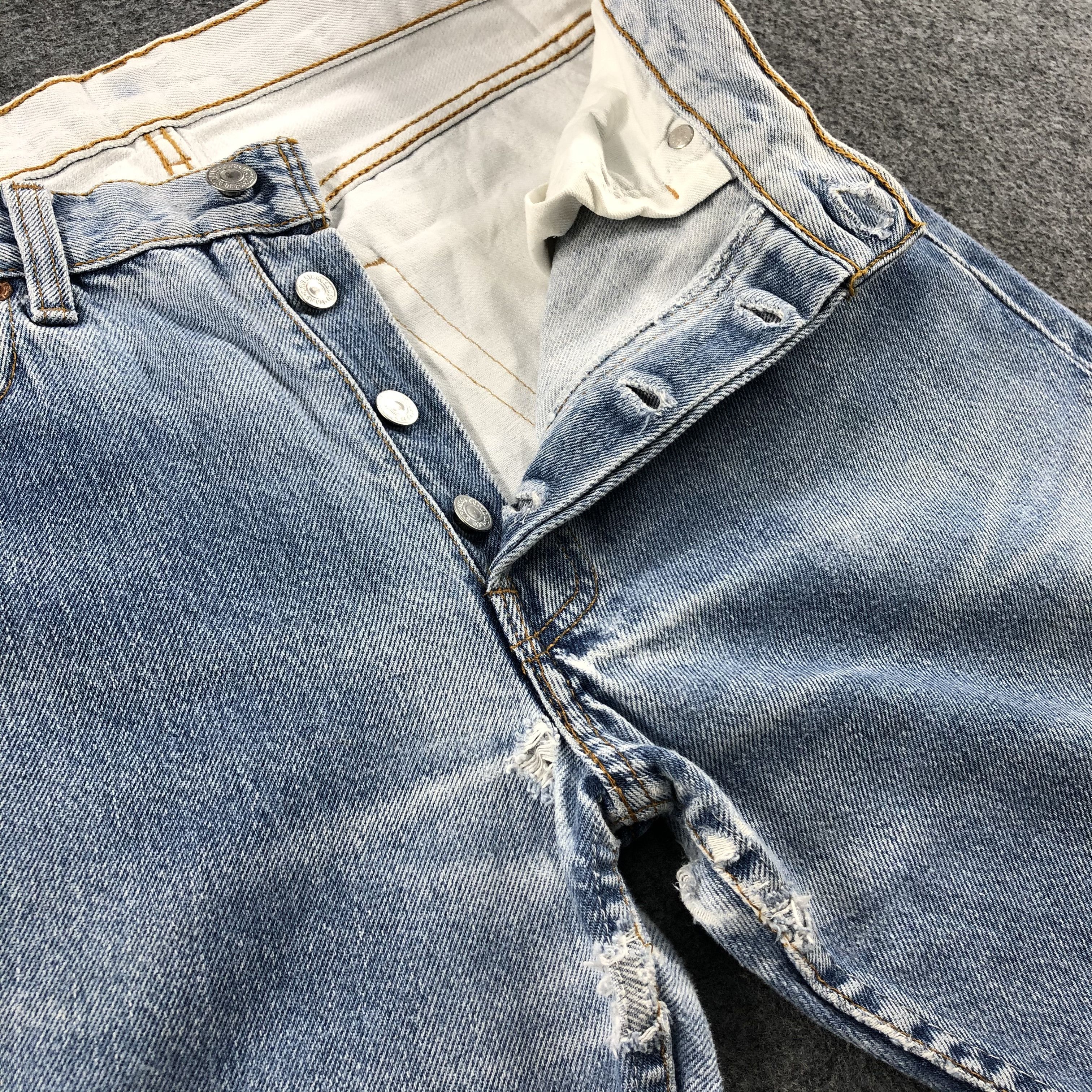 Levi's Vintage 80s Light Wash Levis 501 Jeans-JM1422 Size US 29 - 6 Thumbnail