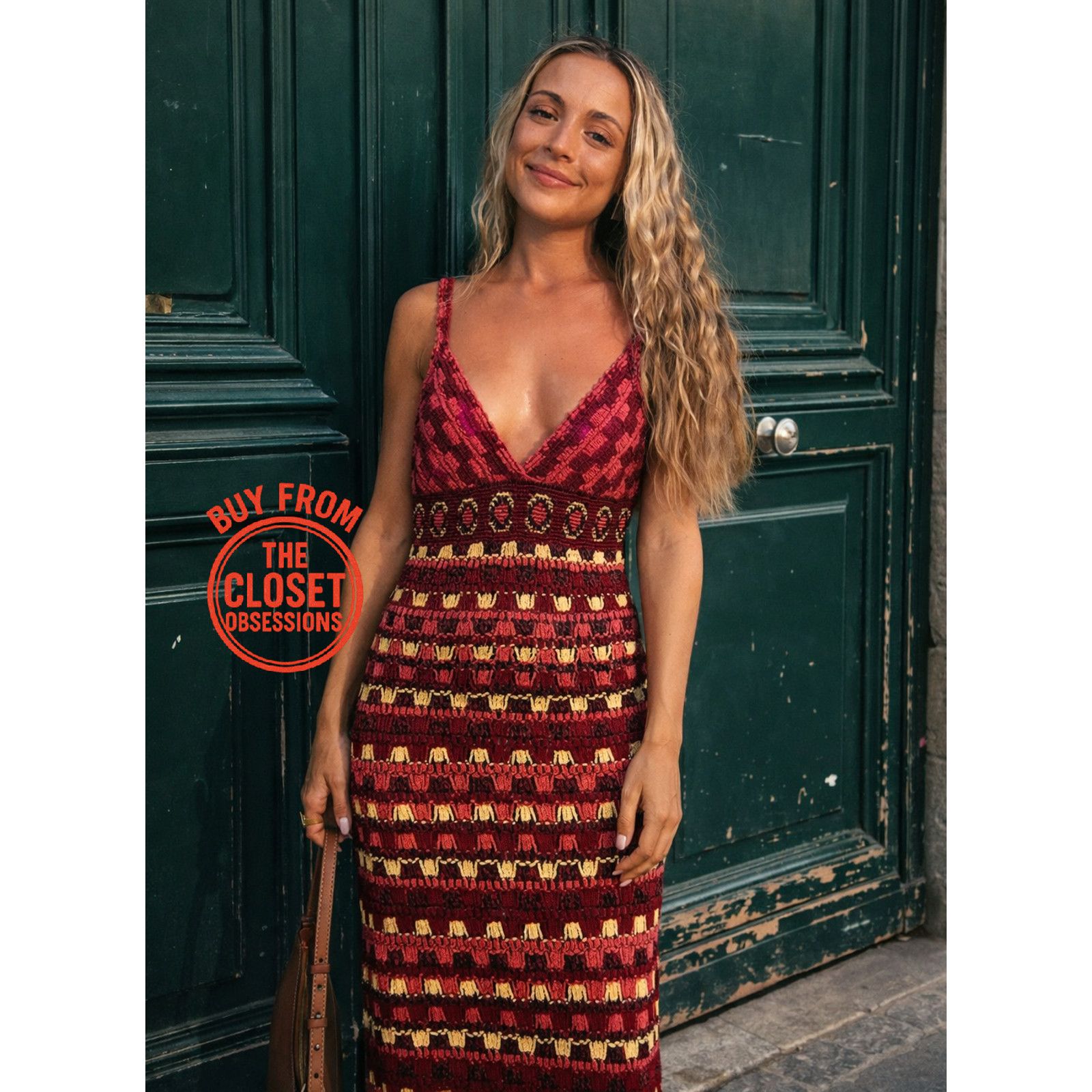 Zara ZARA Blogger Favorite V-Neck Knit Midi Dress NWT Multicolor Size L / US 10 / IT 46 - 7 Thumbnail