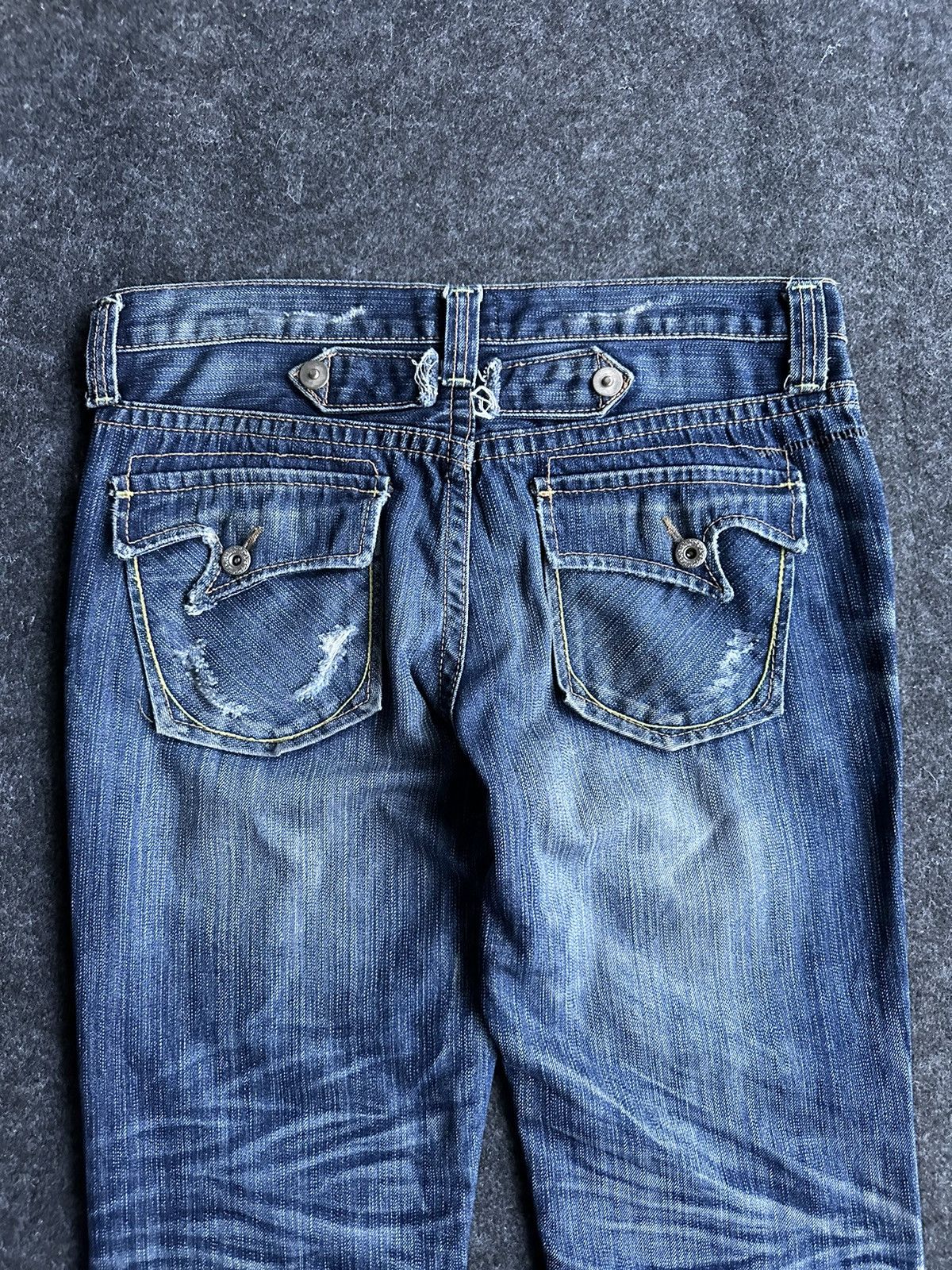 Hysteric Glamour O Pinball Flare Stone Washed Vintage Denim 32x32 D390 Size US 32 / EU 48 - 8 Thumbnail