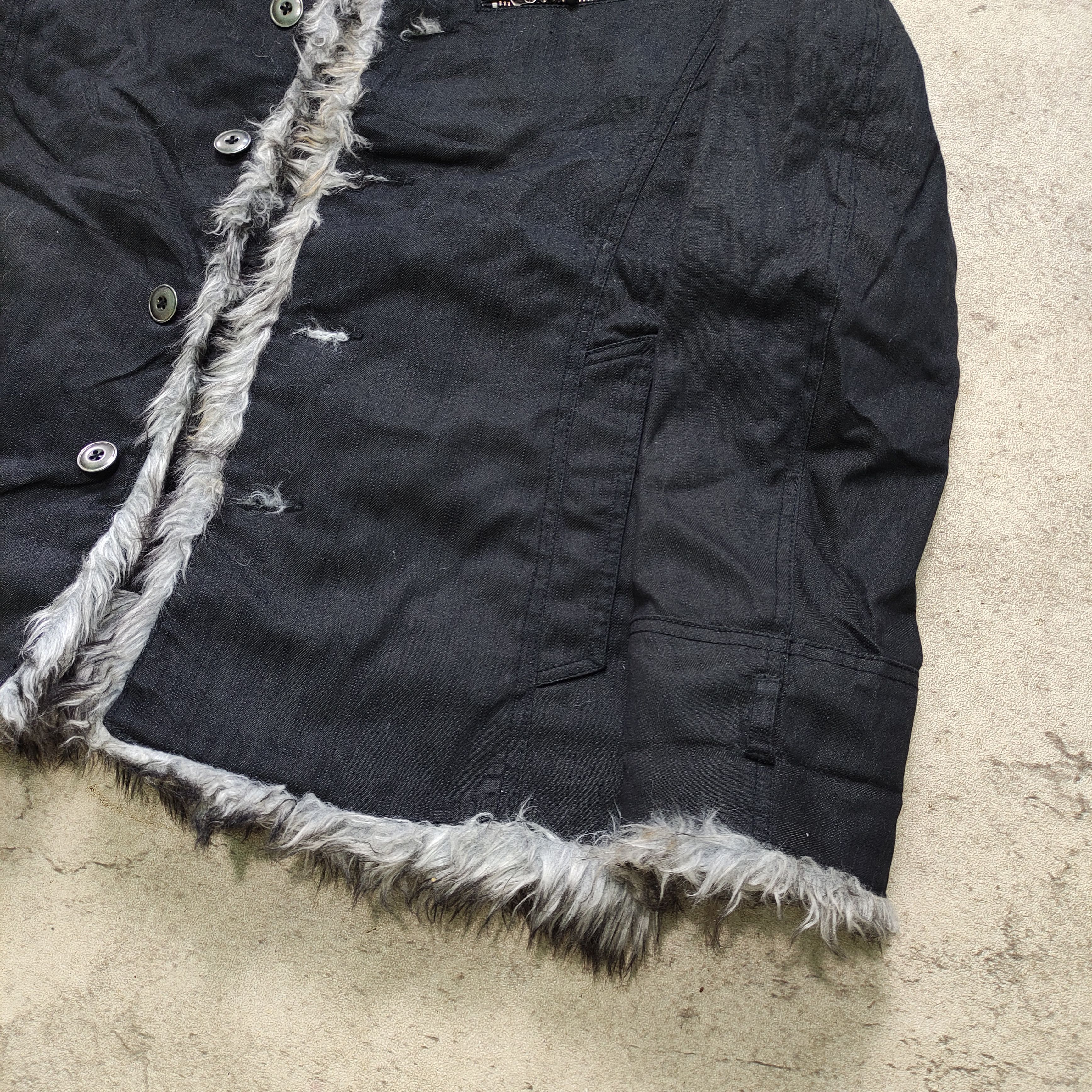 Nicole Club For Men Fur Jacket - 2000s vkei