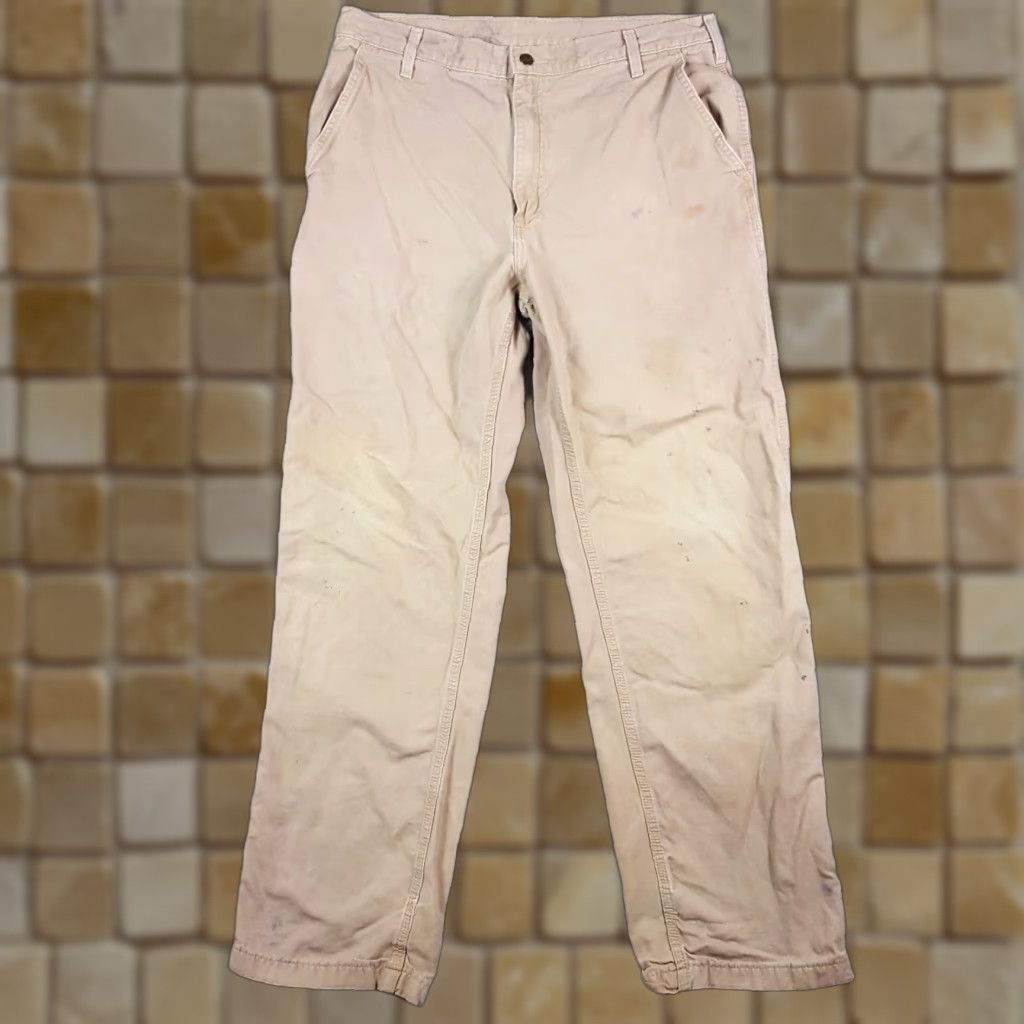 Carhartt VINTAGE Carhartt Men's Pants Casual Workwear Canvas 36x34 Straight Leg Y2K 90s Grunge Outdoor Size US 36 / EU 52 - 1 Thumbnail
