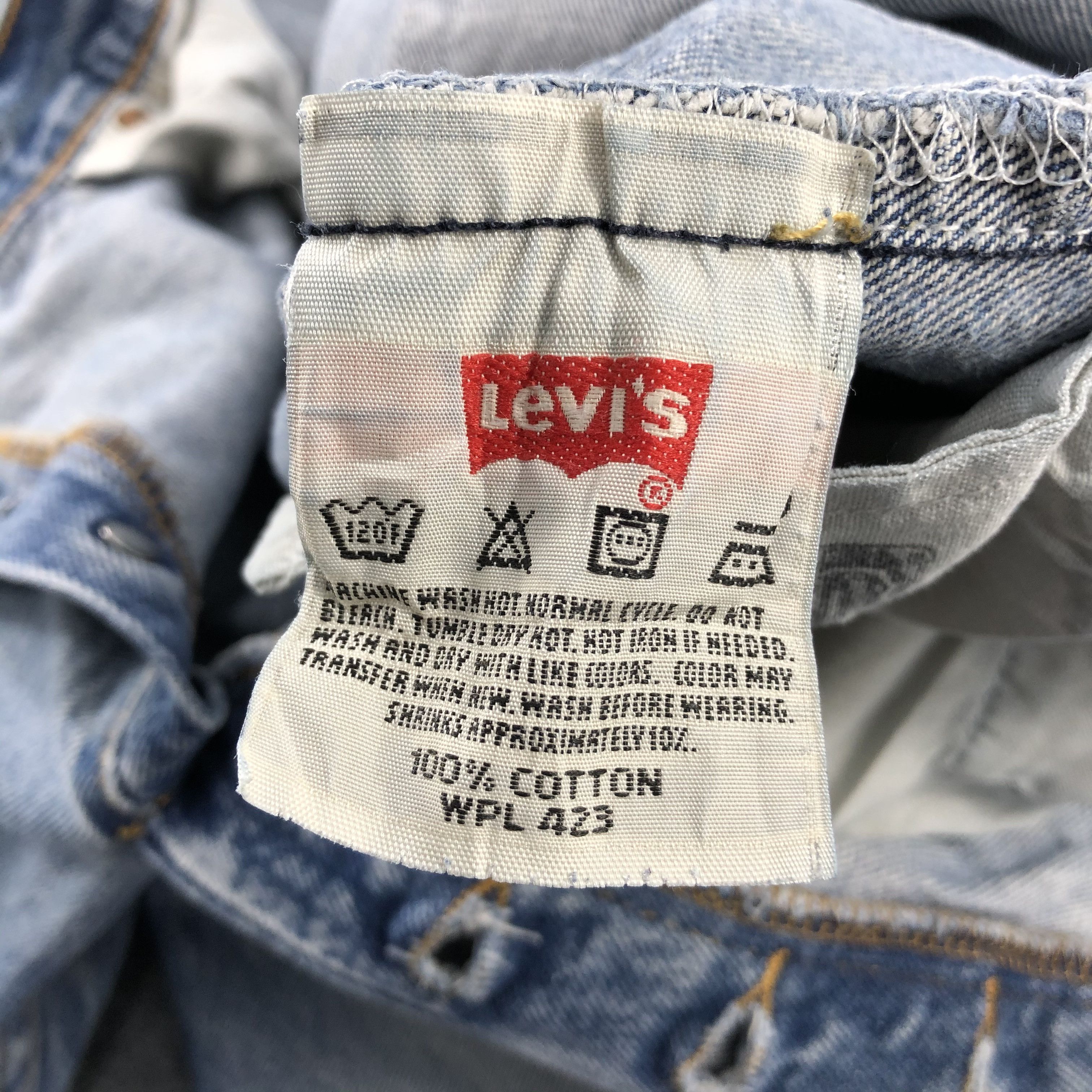 Levi's × Vintage 90s Vintage Blue Wash Levis 501 Jeans-JM1686 Size US 34 / EU 50 - 13 Thumbnail