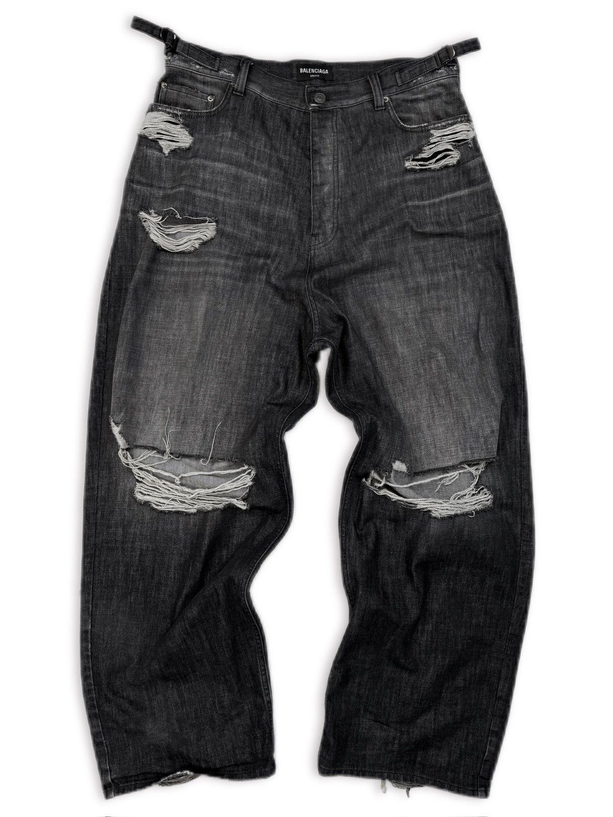 パンツ BALENCIAGA 24AW Cut Up Baggy Denim Men's Cut-up Baggy Pants in Blue | Balenciaga US