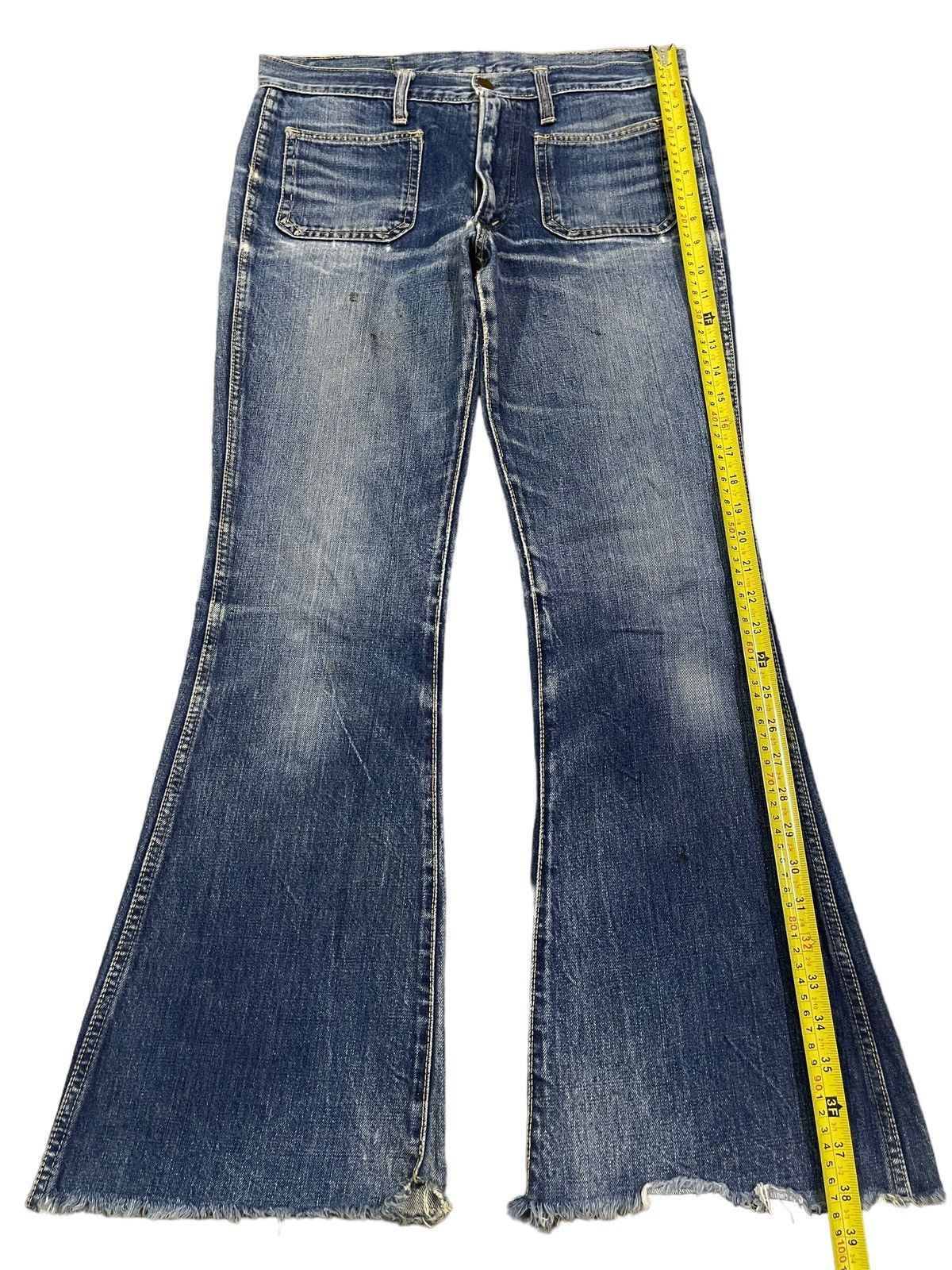 Big John Vintage 90s Big John Faded Wash Wide Leg Bell Bottom Flared Size US 32 / EU 48 - 11 Thumbnail