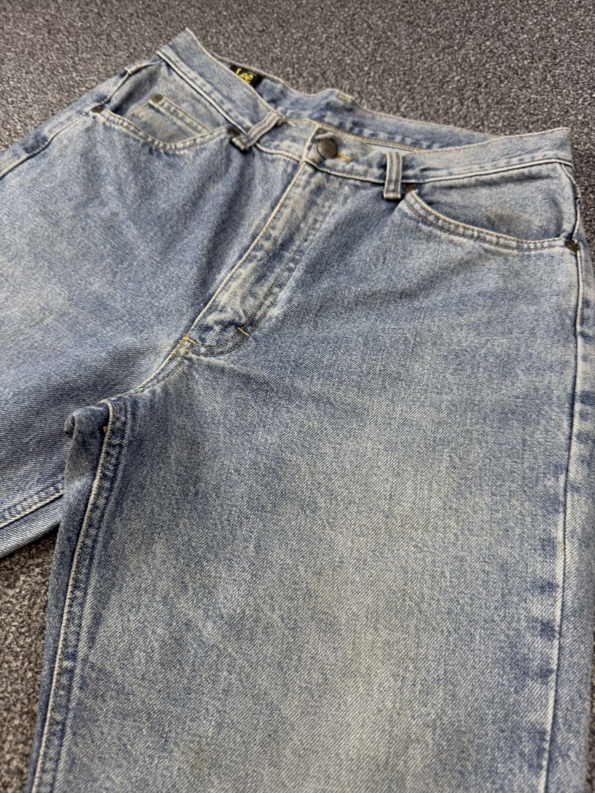 Lee × Number (N)ine Vintage 90s Acid Wash Lee Edwin Relaxed Fit Distressed Denim Size US 32 / EU 48 - 3 Thumbnail