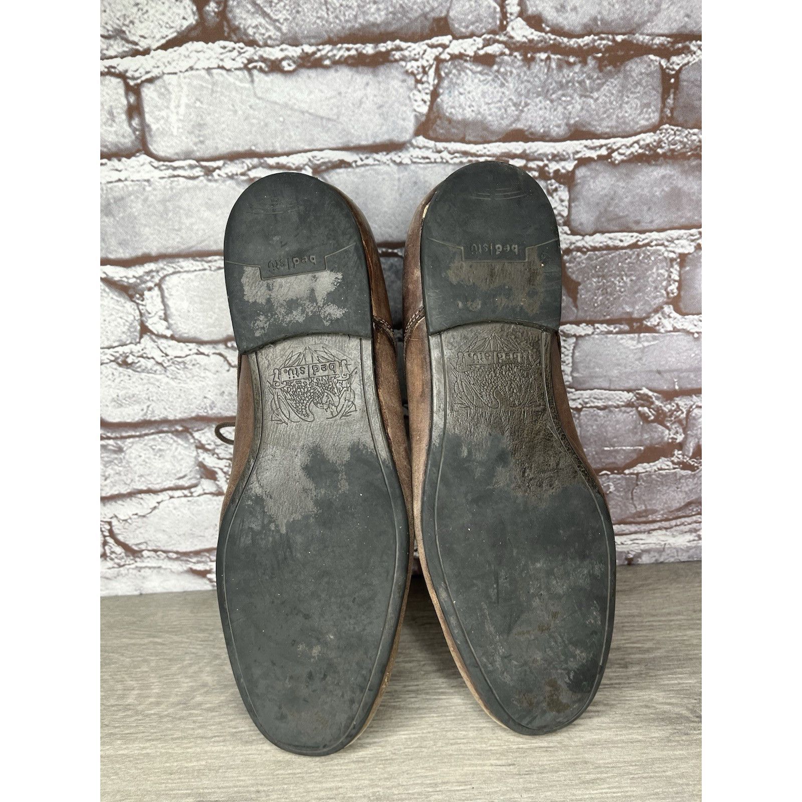 Bed Stu Bed Stu Distressed Brown Oiled Leather Lace Derby Oxfords Me Size US 10.5 / EU 43-44 - 9 Thumbnail