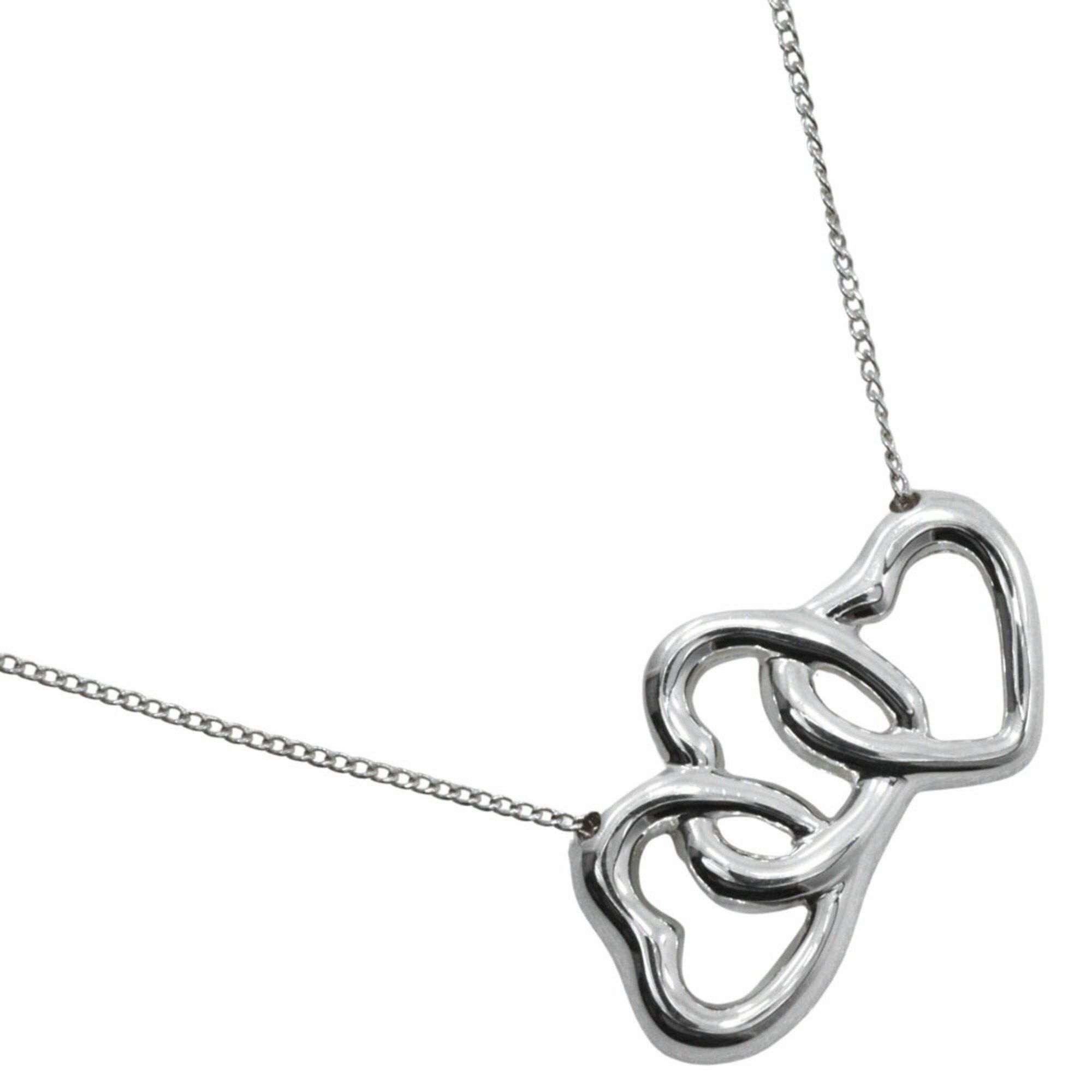 Tiffany & Co. Tiffany & Co. Triple Heart Necklace, 925 Sterling Silver, Approx. 4.6g, Women's Size ONE SIZE - 1 Thumbnail