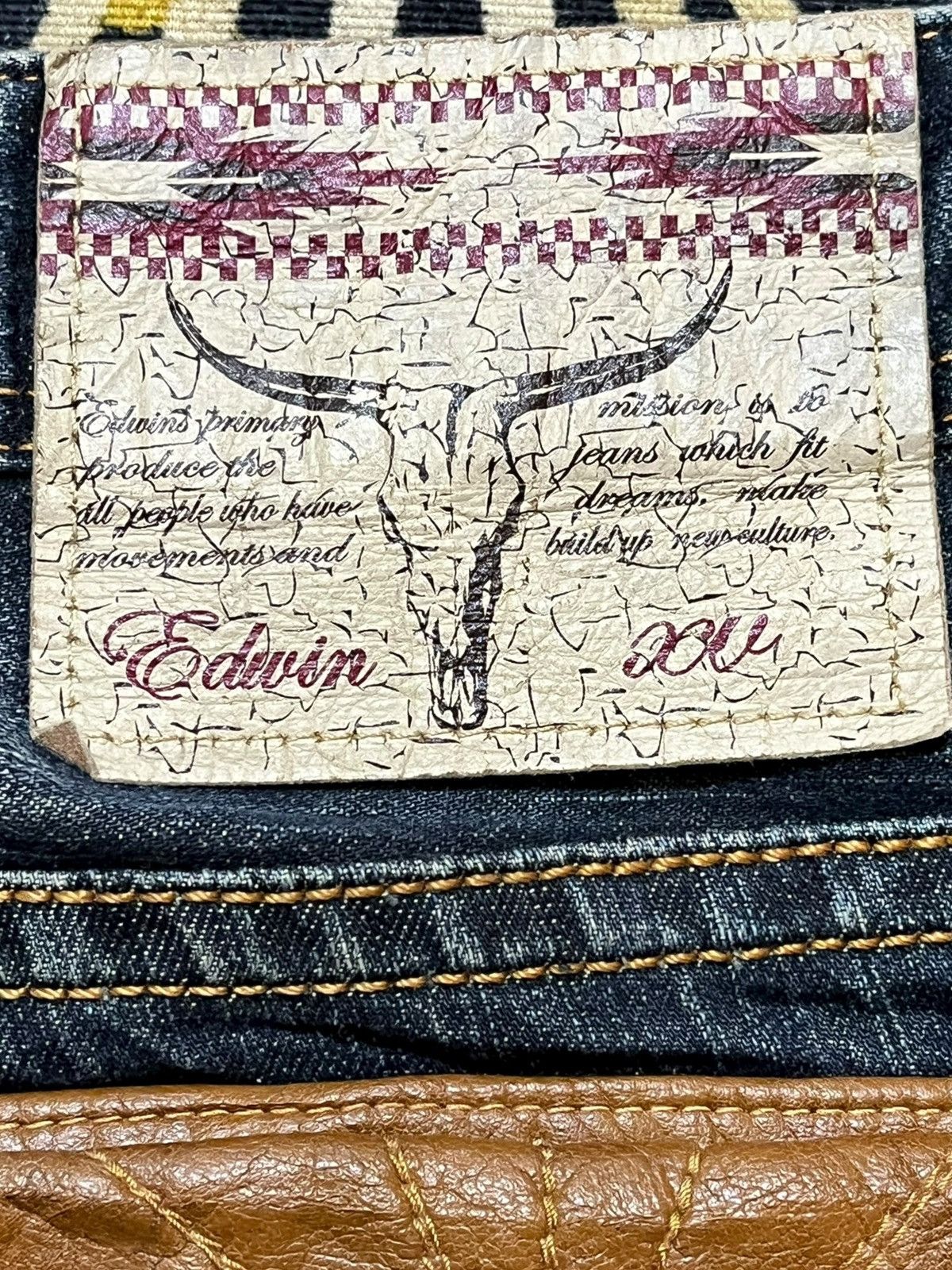 Edwin Vintage Edwin XV Flare Ripped Distressed Denim Size US 32 / EU 48 - 8 Thumbnail