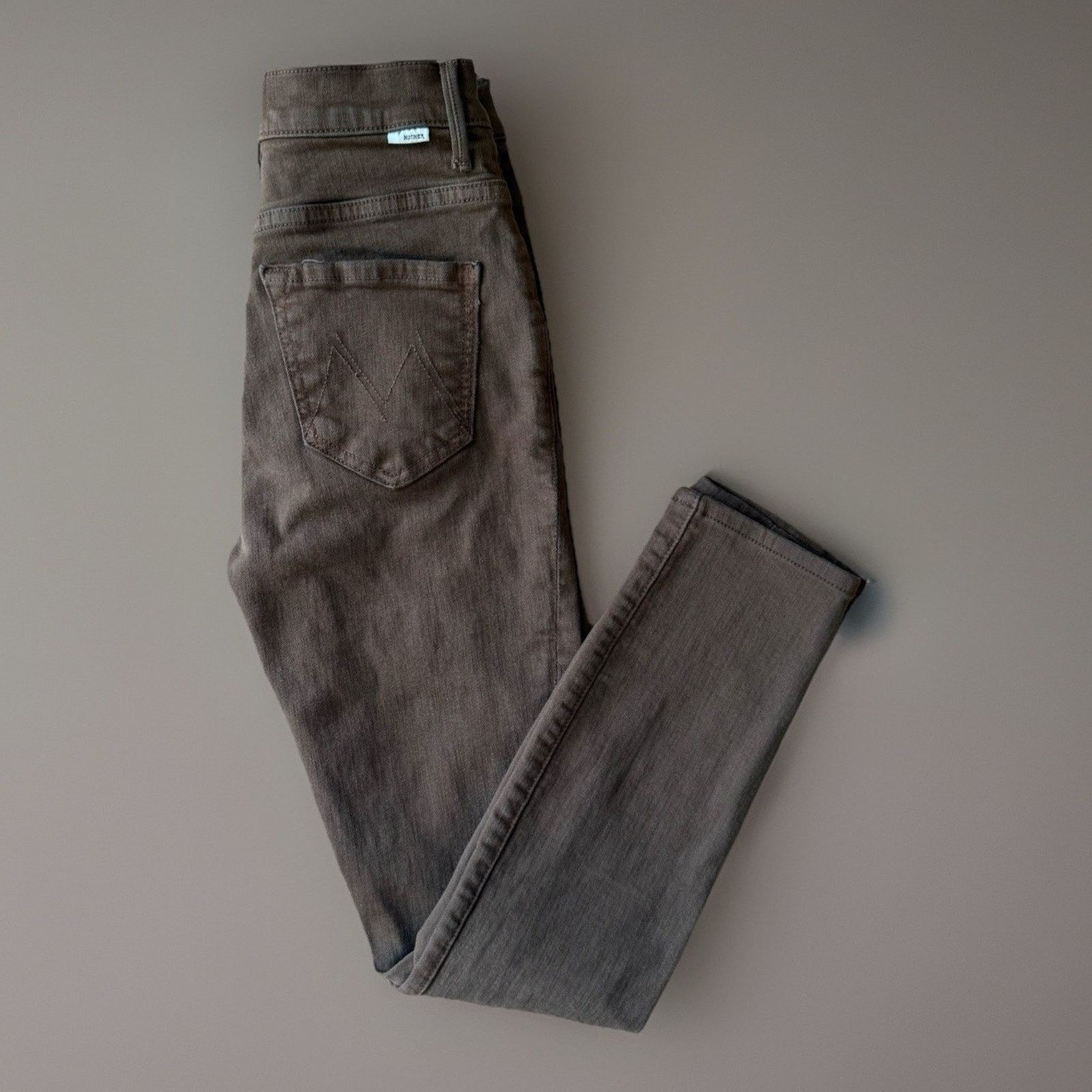 MOTHER Mother Seamed Swooner Jeans Women's 24 Brown Skimp Glam Size 24" / US 00 / IT 34 - 1 Thumbnail