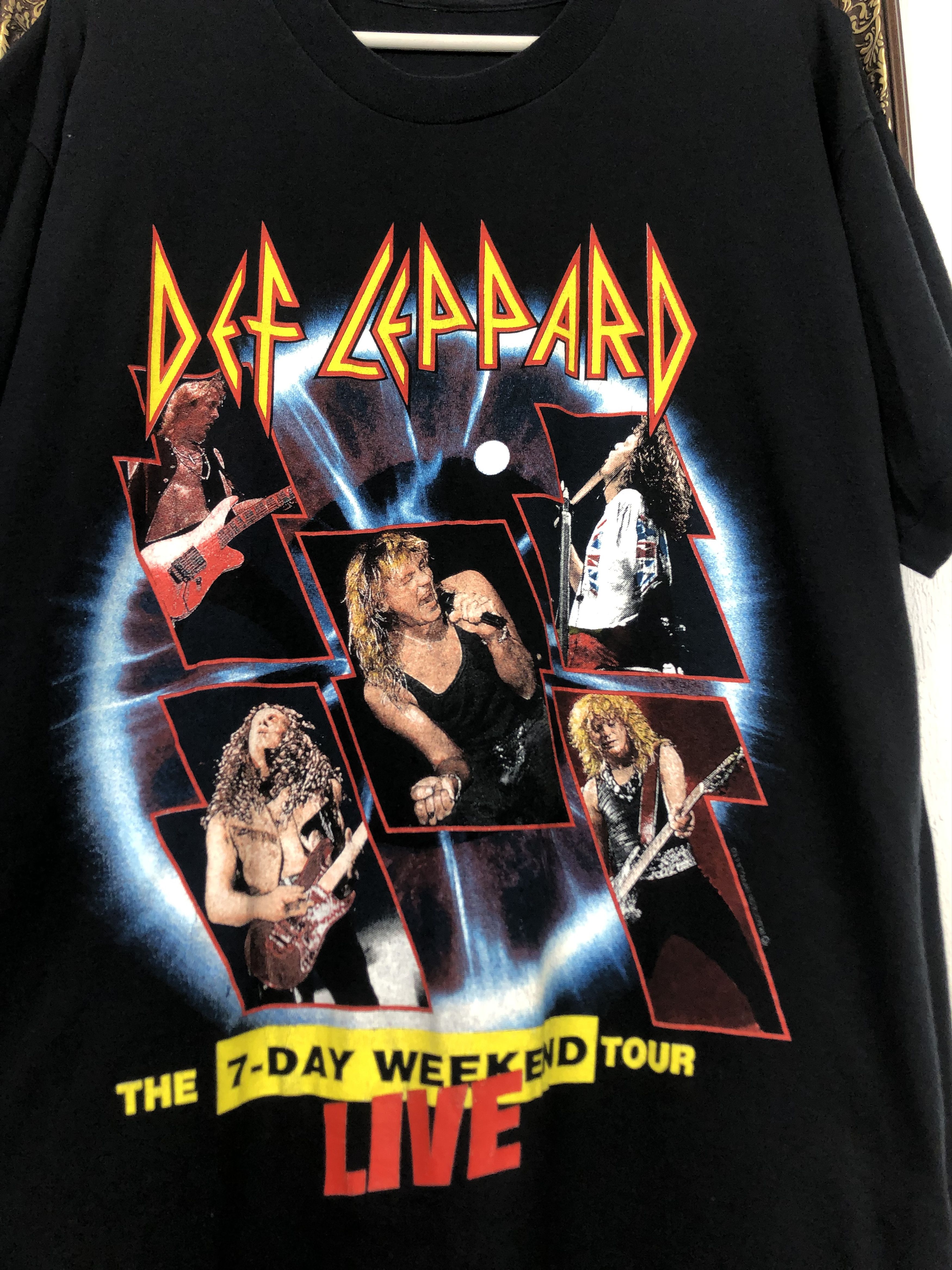 Band Tees Vintage Def Leppard The 7-Day Weekend Tour Tee Band Shirt Size US L / EU 52-54 / 3 - 3 Thumbnail