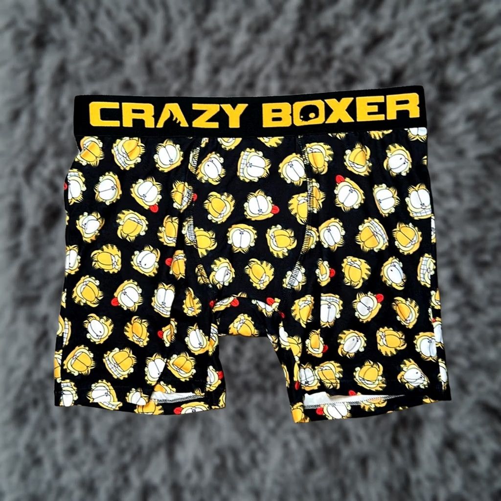 Vintage Crazy Boxer Boxer Brief Men Medium M Black Underwear Style Boxer Brief Mens Size M Size 40R - 1 Thumbnail