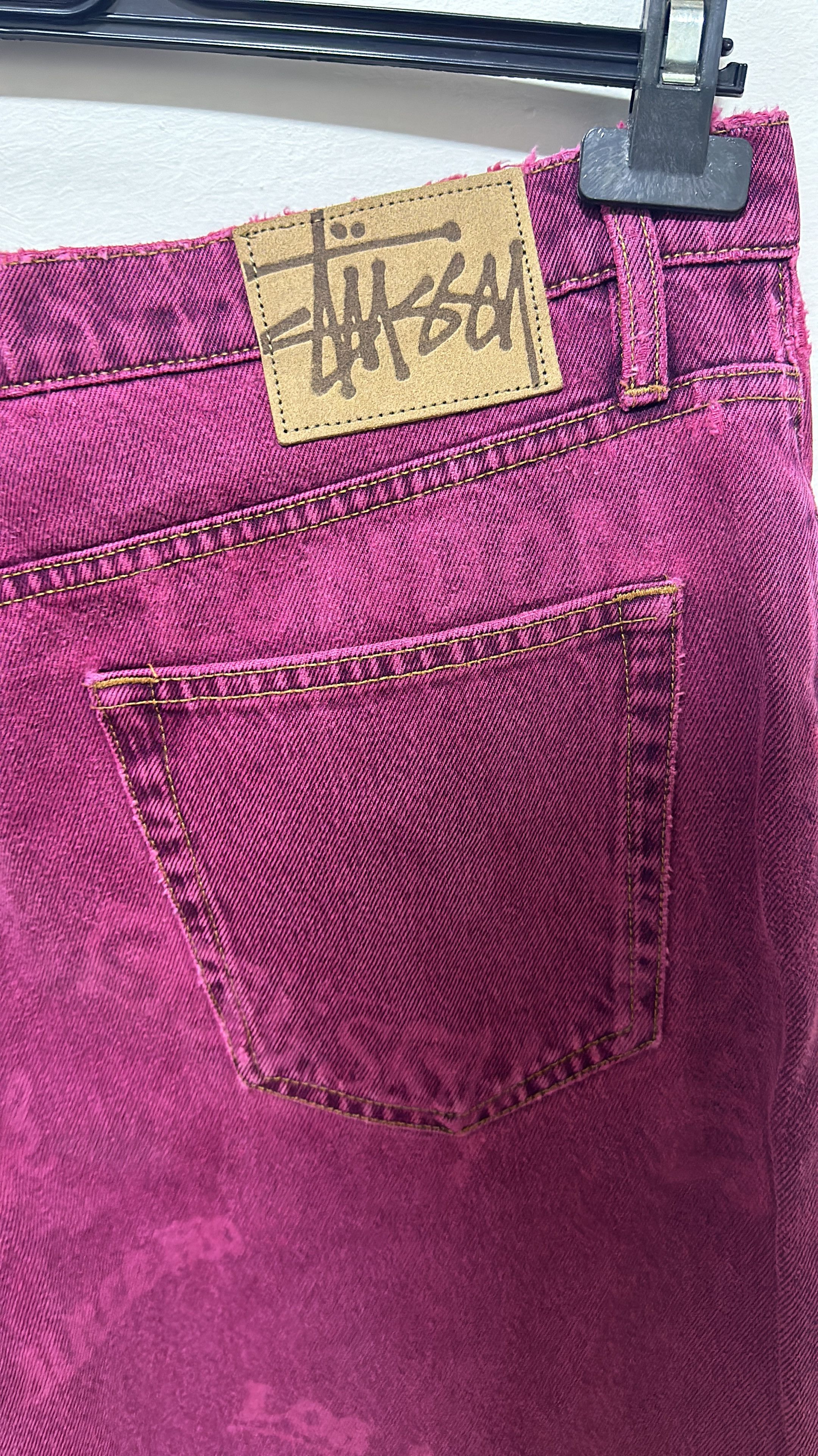 Stussy Stussy Worldwide Big Ol Jean Fuschia Size 32 Size US 32 / EU 48 - 8 Thumbnail
