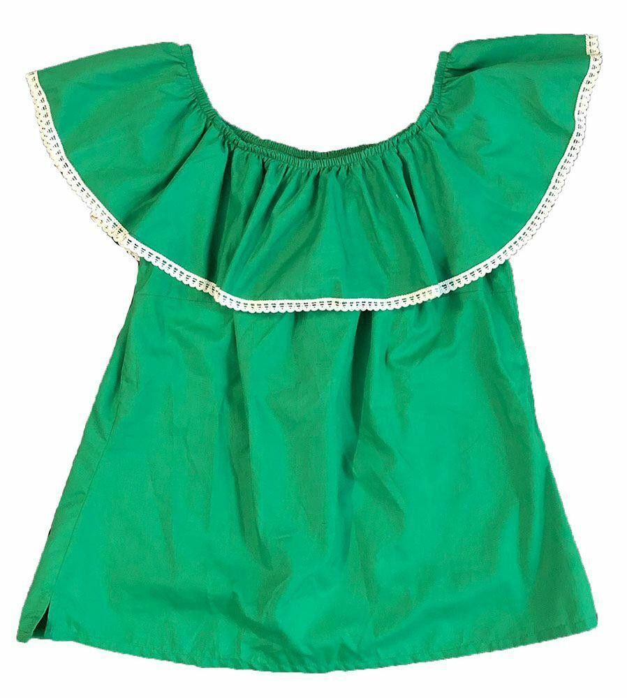 Designer Pre Owned Green Hand Made Blouse Xl Size XL / US 12-14 / IT 48-50 - 2 Thumbnail