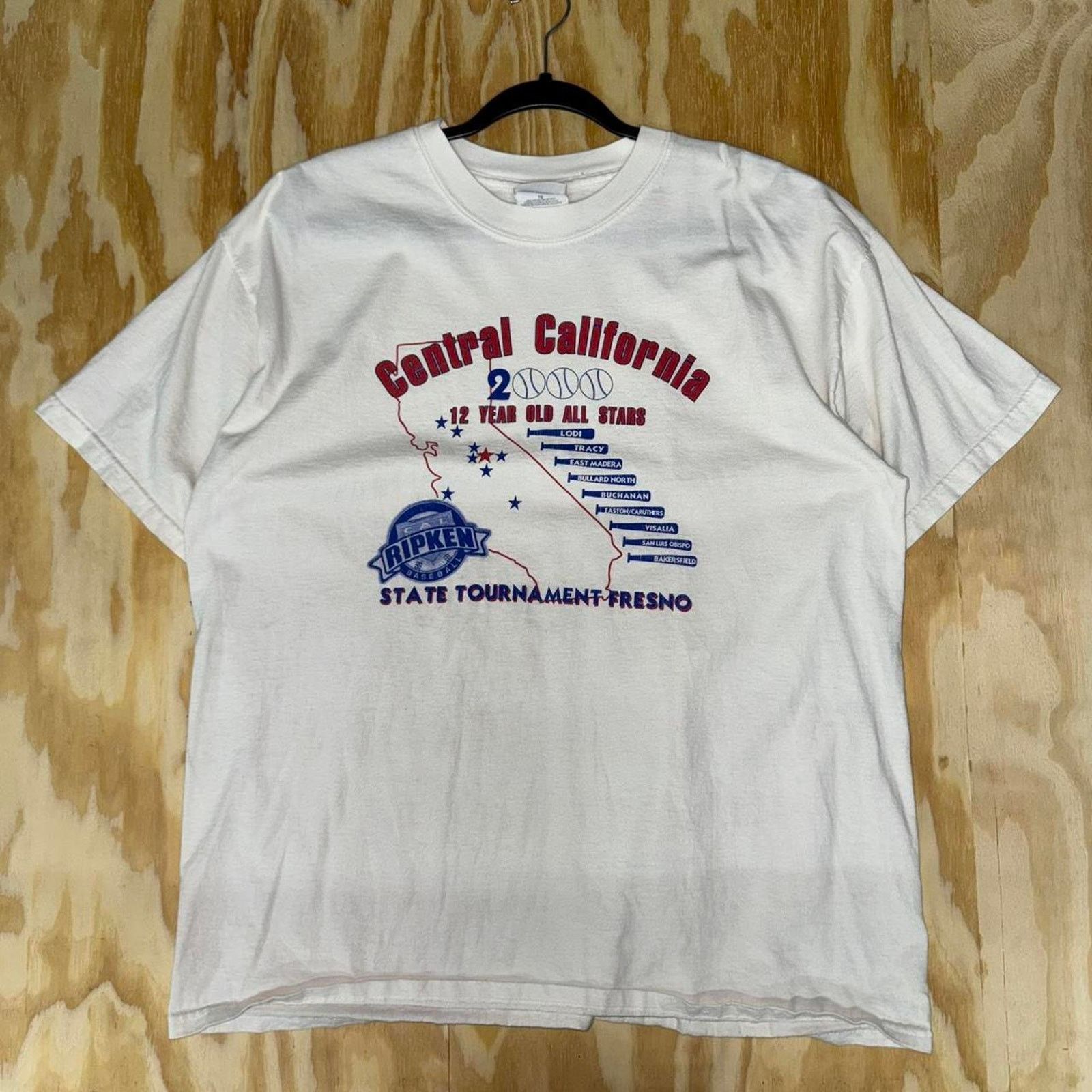Gildan Vintage y2k central california 2000 cal ripken baseball tee Size US XL / EU 56 / 4 - 1 Thumbnail