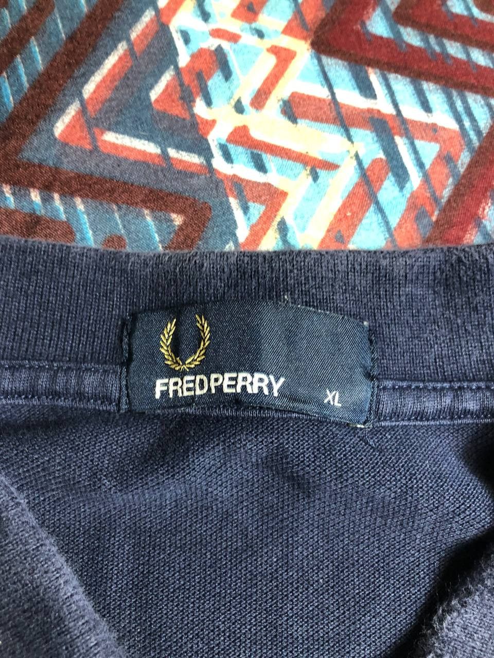 Fred Perry Streetwear T-Shirt Fred Perry blue logo polos Y2K Vintage Size US XL / EU 56 / 4 - 2 Thumbnail