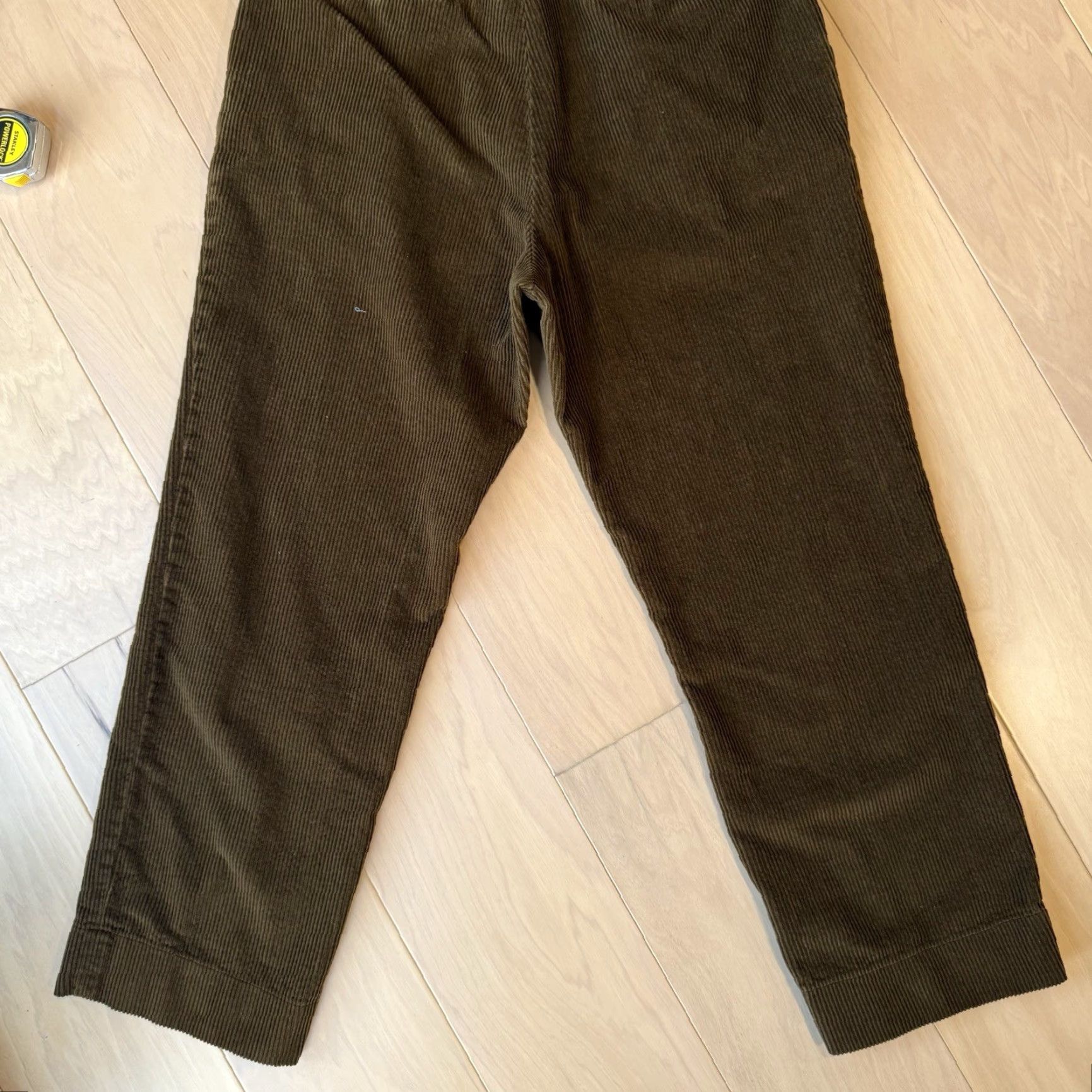 Vintage Non Stock MFG Corduroy Pants 31 Brown Casual Pants Men Regular 31x28 Cotton Front Flat 5-Pocket Denim Style 90s Hipster Vintage: No Size US 31 - 7 Thumbnail