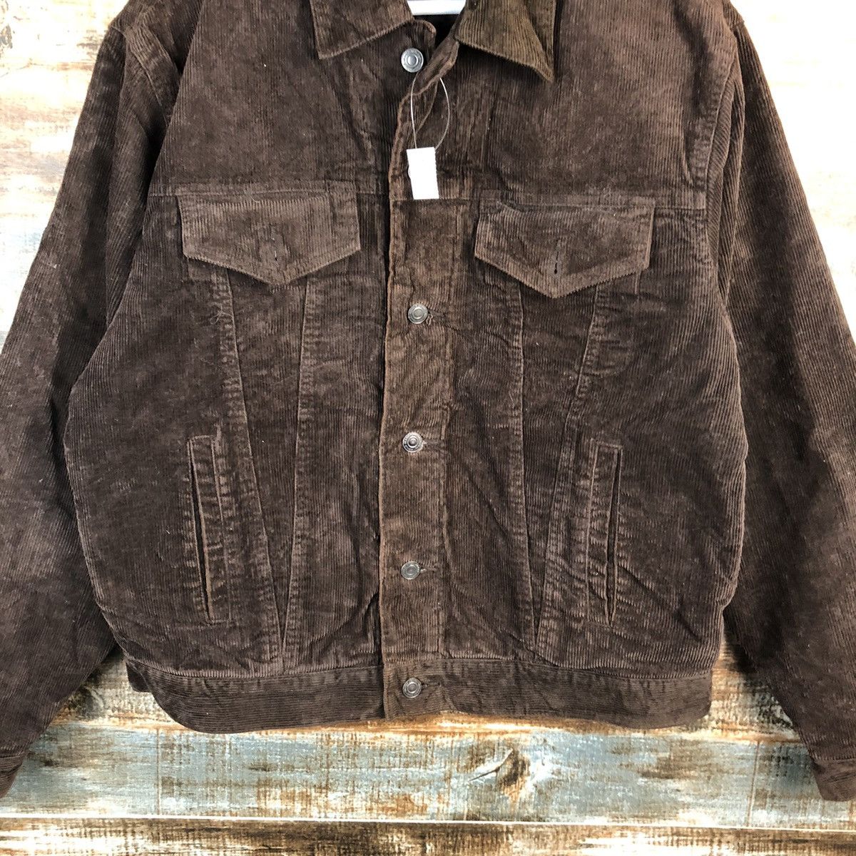 Uniqlo Uniqlo Dark Brown corduroy vintage jacket #A1527 Size US M / EU 48-50 / 2 - 6 Thumbnail