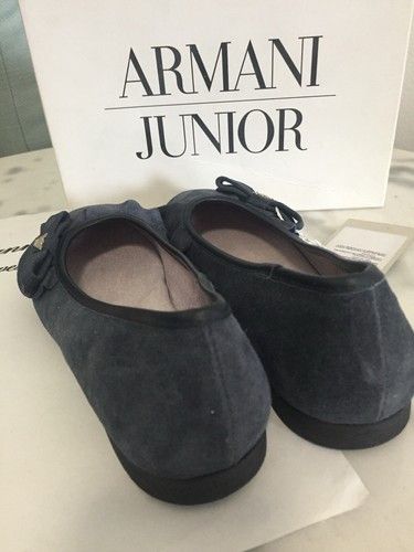 Armani BNIB Armani Junior Toddler Girls Suede Designer Shoes Sz 31 Size US 8 / IT 38 - 7 Thumbnail