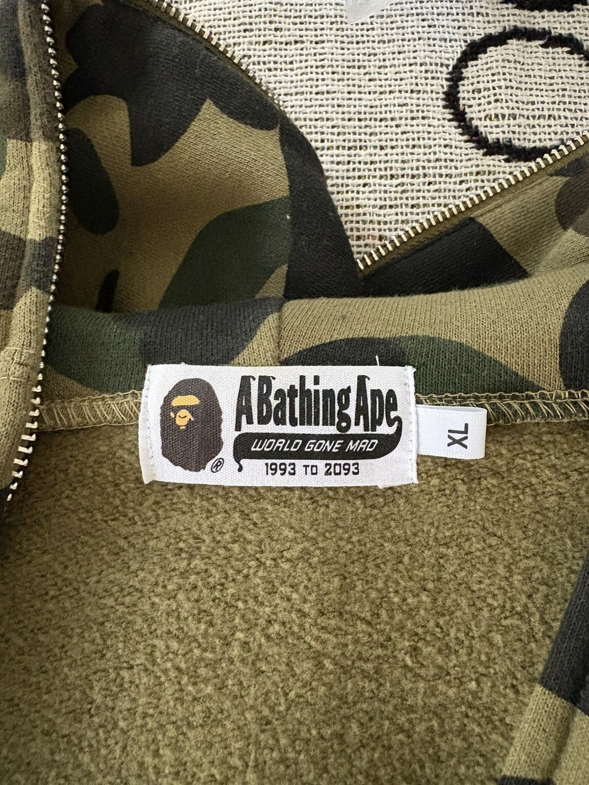 Bape A Bathing Ape BAPE PONR 1st Camo Shark Full Zip Hoodie Size US XL / EU 56 / 4 - 5 Thumbnail