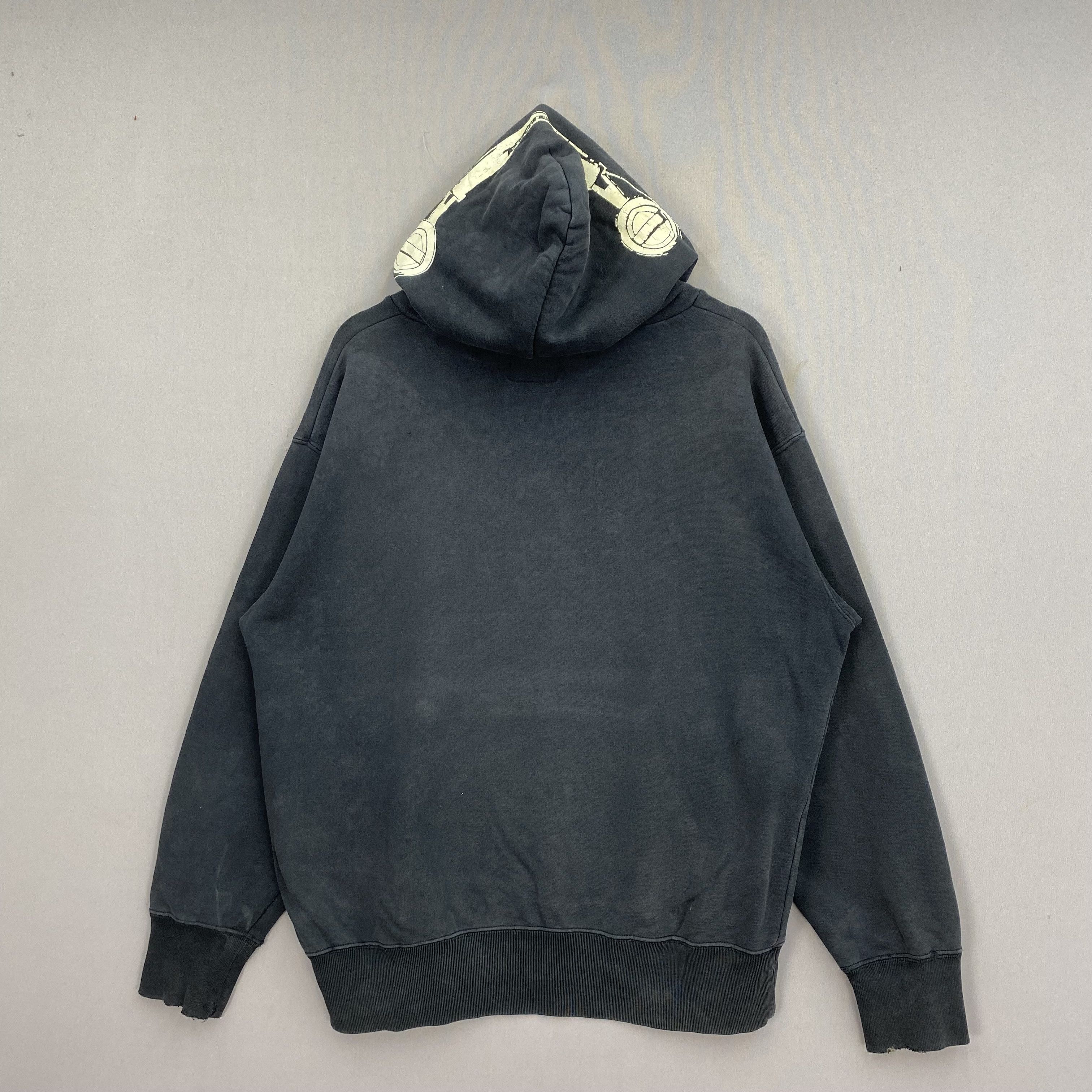 Japanese Brand Vintage Double Steeal Sweater Y2K Hoodie Faded Sweatshirt Size US L / EU 52-54 / 3 - 3 Thumbnail