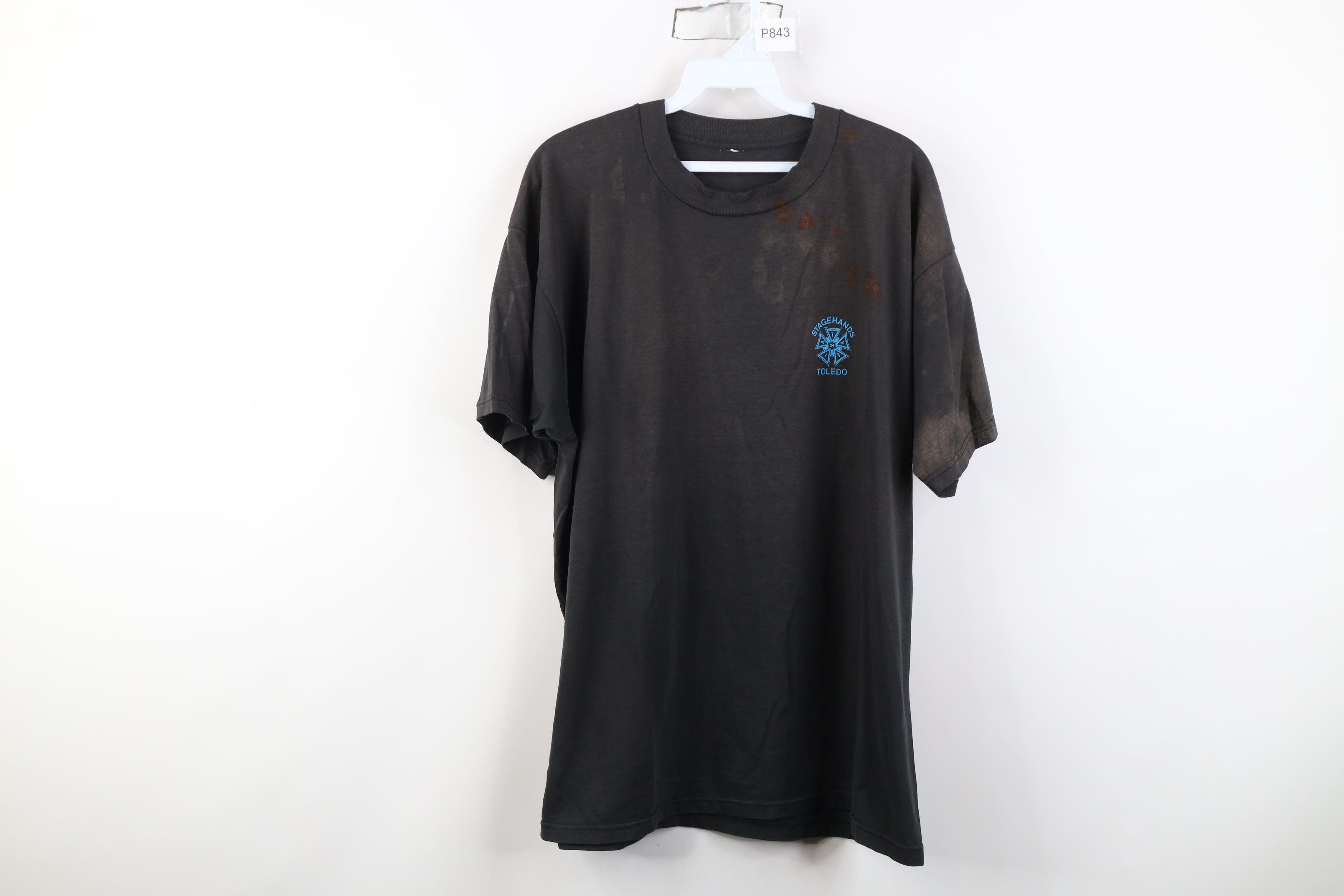 Vintage Vintage 90s Local 24 IATSE Stagehands Toledo T-Shirt USA Size US XL / EU 56 / 4 - 1 Thumbnail
