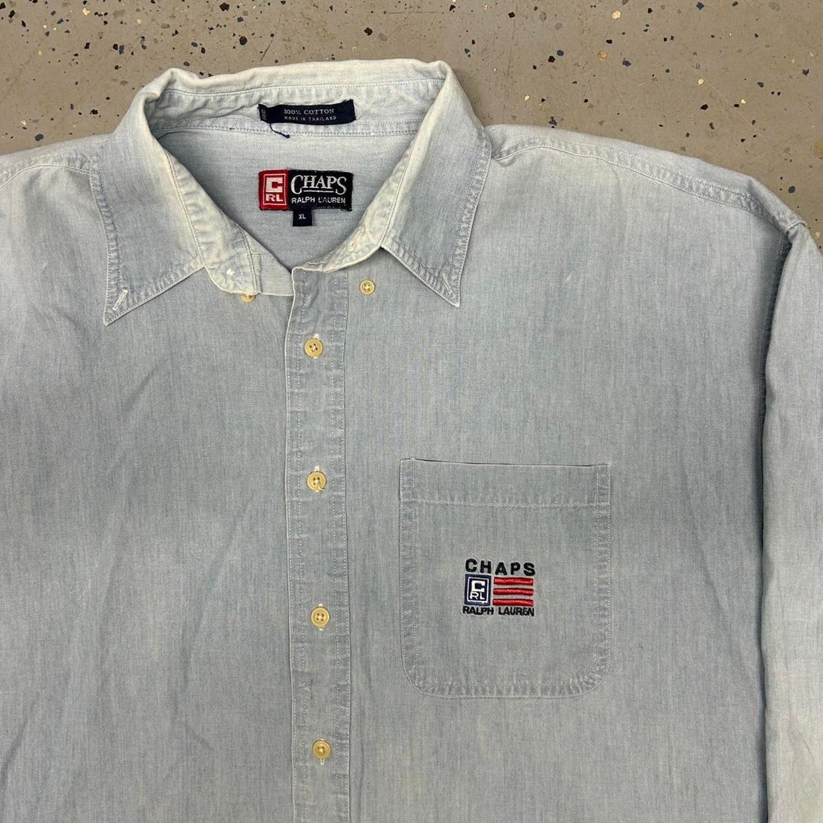 Chaps VTG Chaps Ralph Lauren button-up shirt Size US XL / EU 56 / 4 - 2 Thumbnail