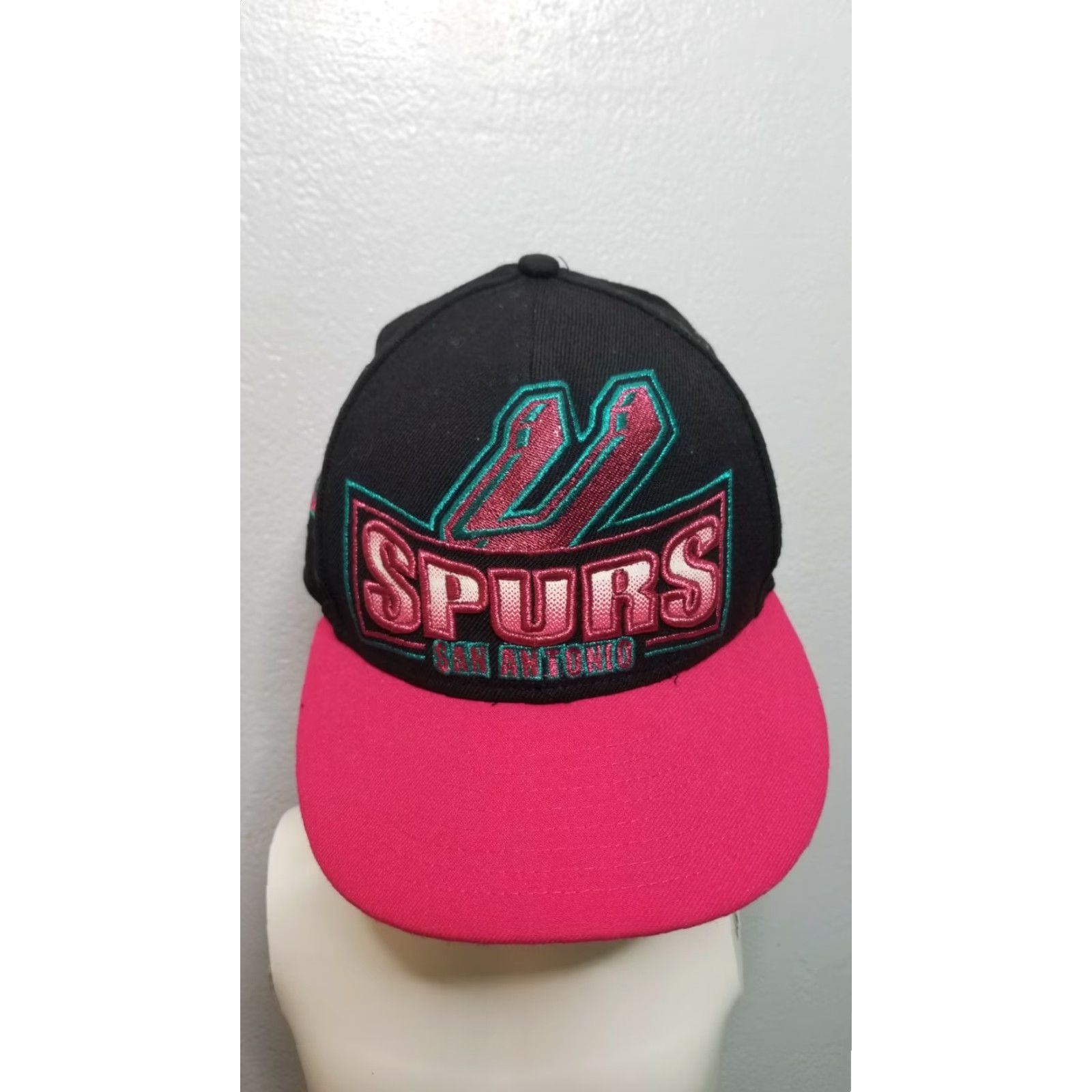 New Era New Era Hat Mens Adjustable San Antonio Spurs Neon Pink Black Snapback Size ONE SIZE - 5 Thumbnail