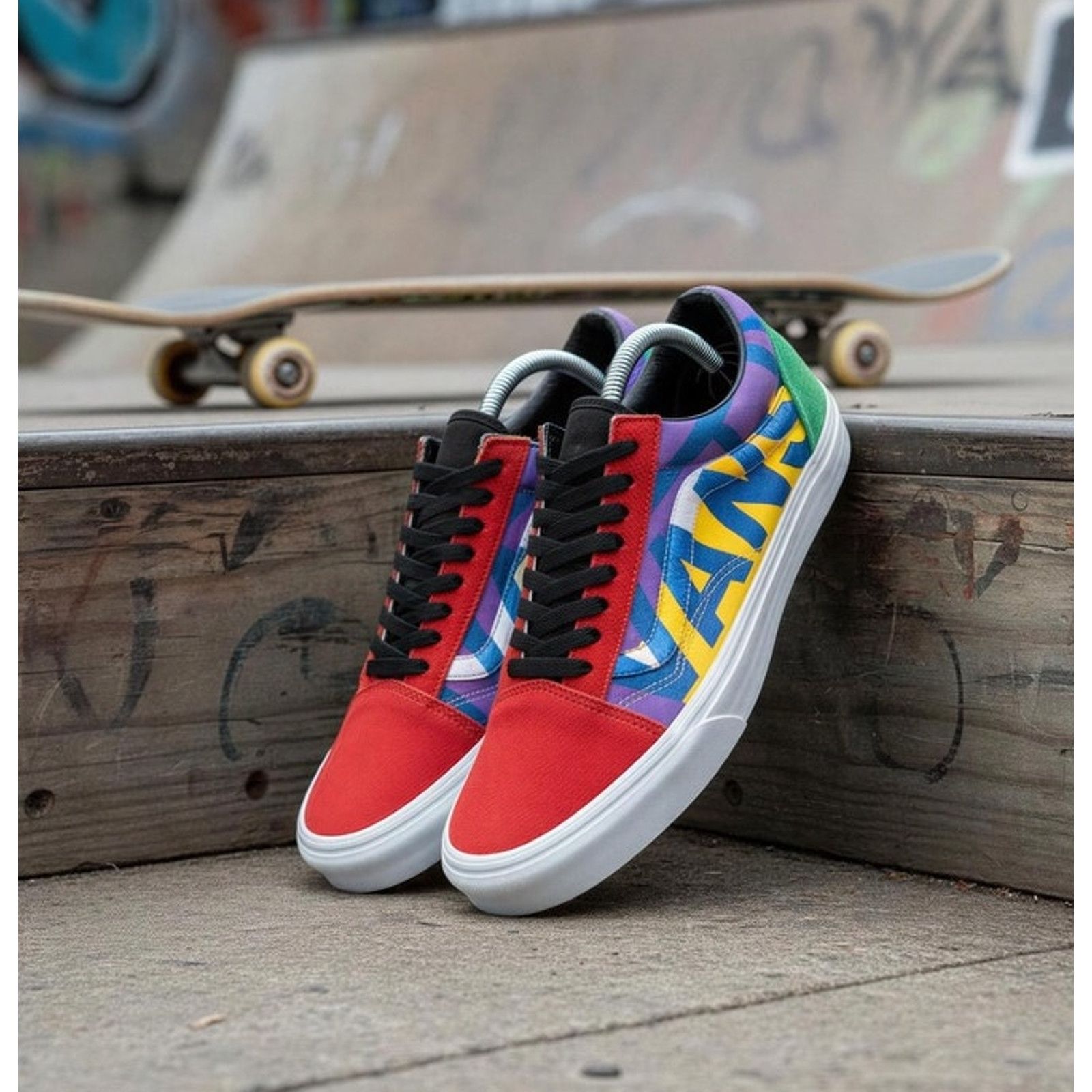 Vans Vans Old Skool Statement Skate Shoes Multicolor Low Top Size US 8.5 / EU 41-42 - 1 Thumbnail
