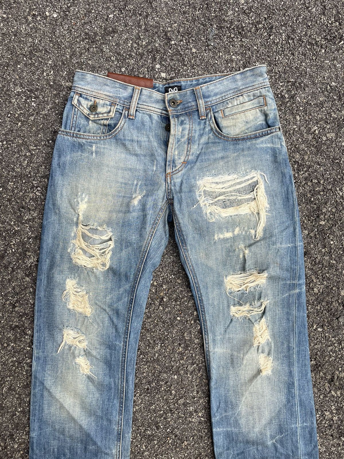 Dolce & Gabbana D&G Distressed Denim Size US 28 / EU 44 - 2 Thumbnail