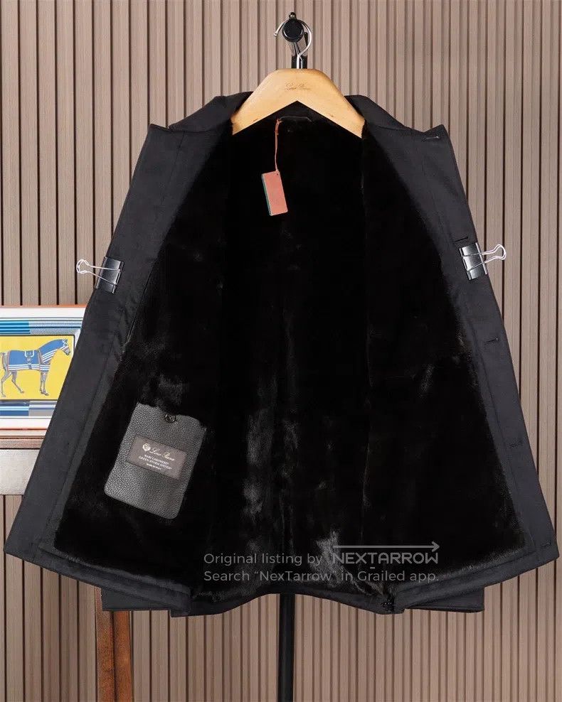 Loro Piana Loro Piana Men's Black Mink Fur Coat Size US M / EU 48-50 / 2 - 2 Thumbnail