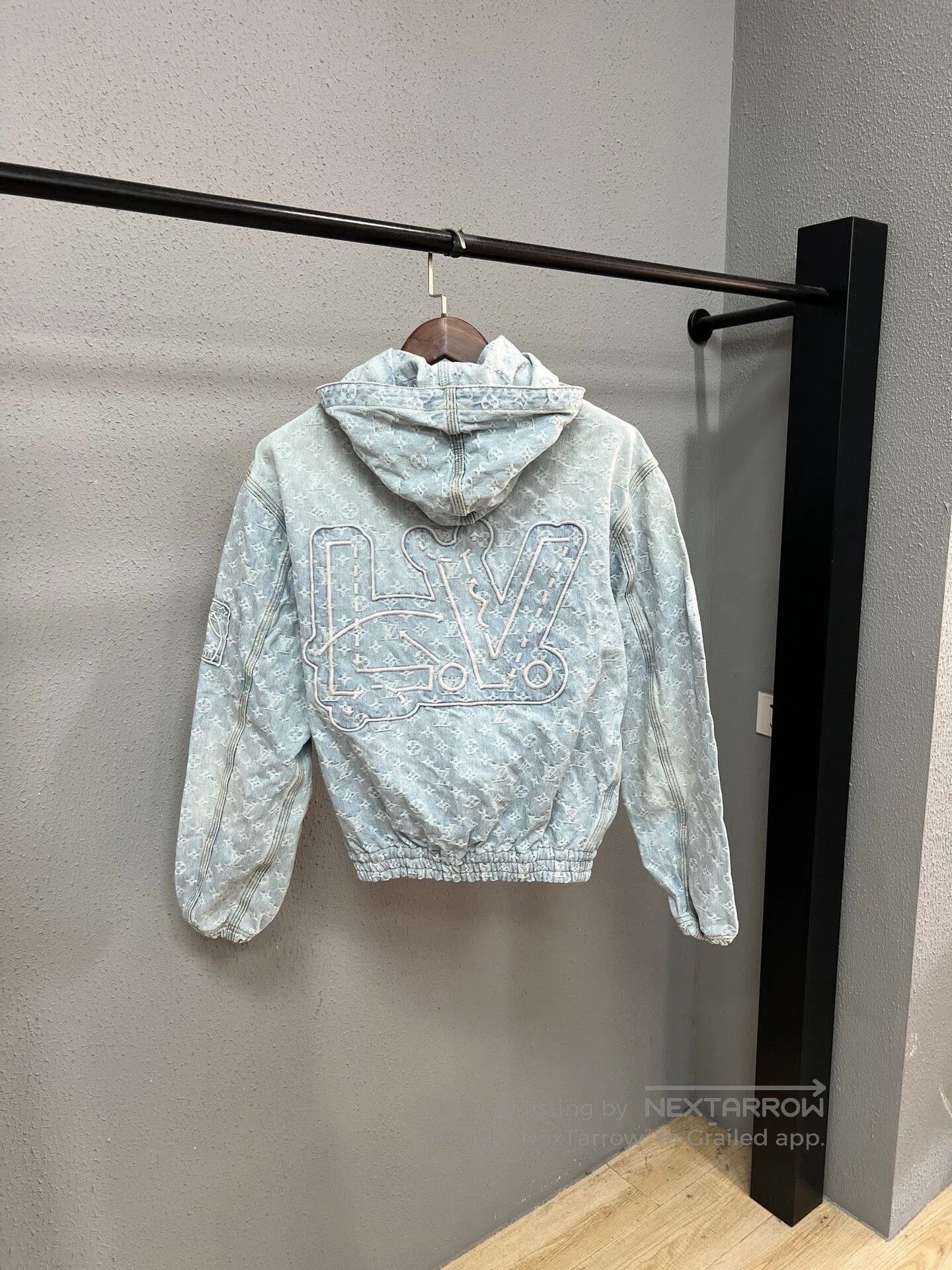 Louis Vuitton Louis Vuitton NBA Vintage Denim Hoodie. Size US M / EU 48-50 / 2 - 2 Thumbnail