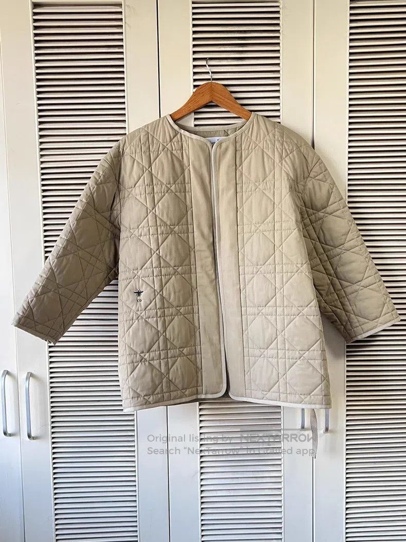 Dior Dior Cotton jacket with rattan plaid tie Size XXS / US 00 / IT 34 - 3 Thumbnail