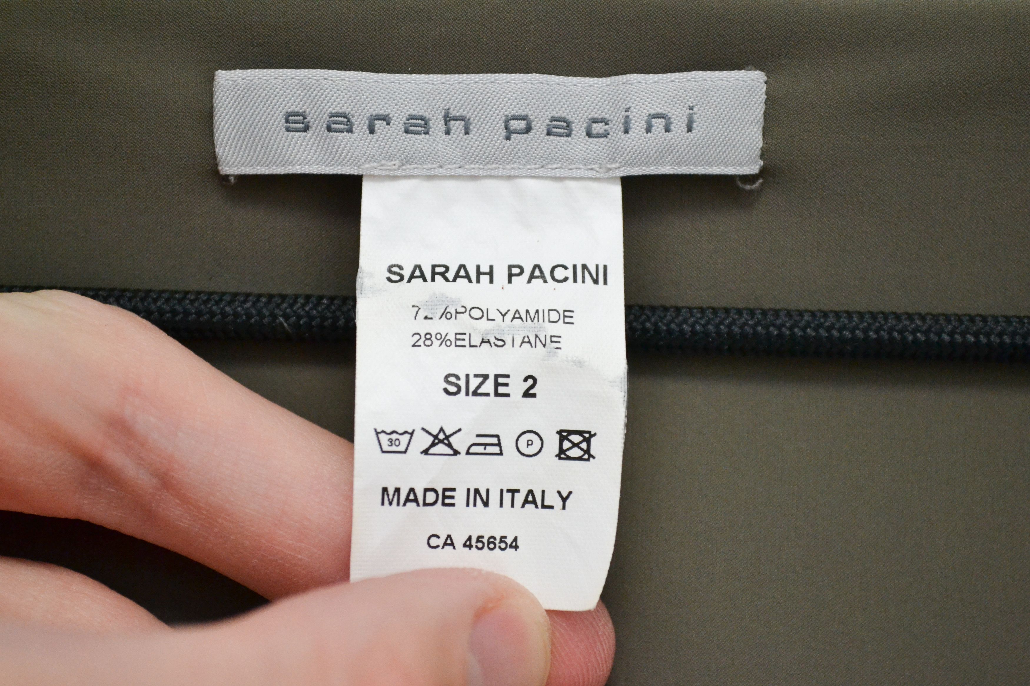 Sarah Pacini Sarah Pacini Y2K Avantgarde Gray Sleeveless Dress Size XS / US 0-2 / IT 36-38 - 3 Thumbnail
